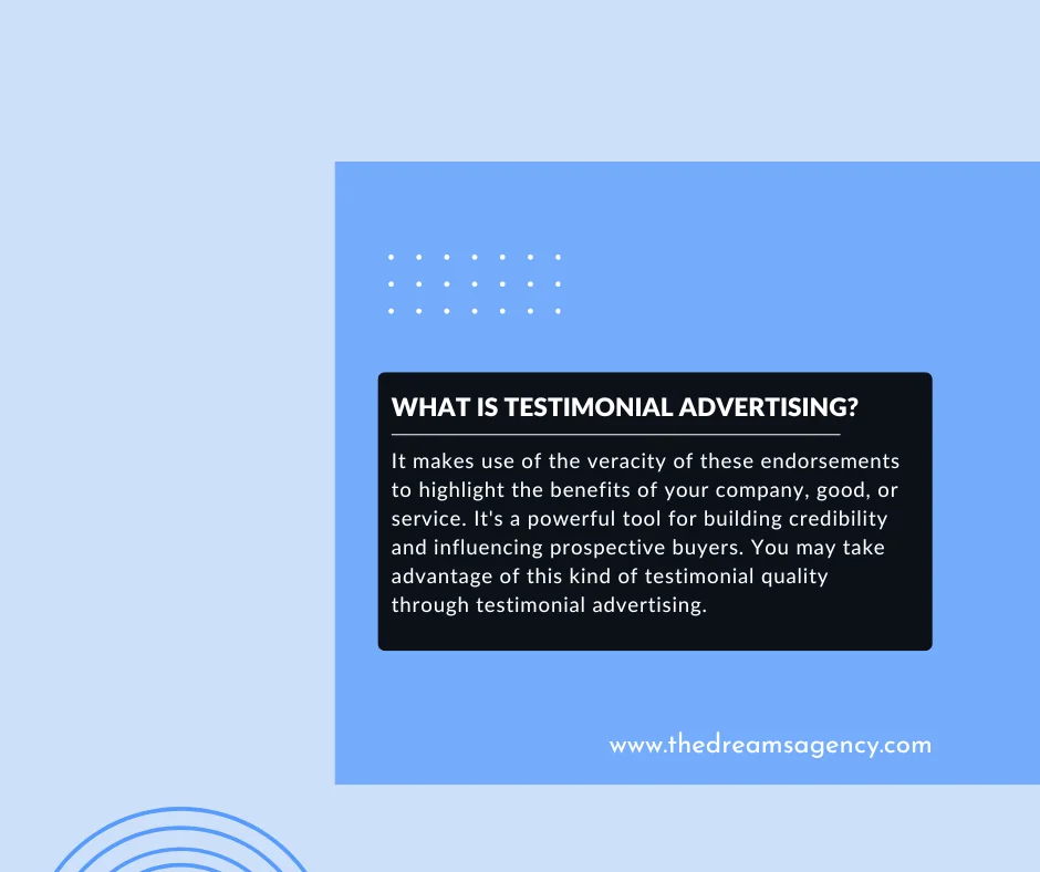 A definition post explaining what is testimonial advertising