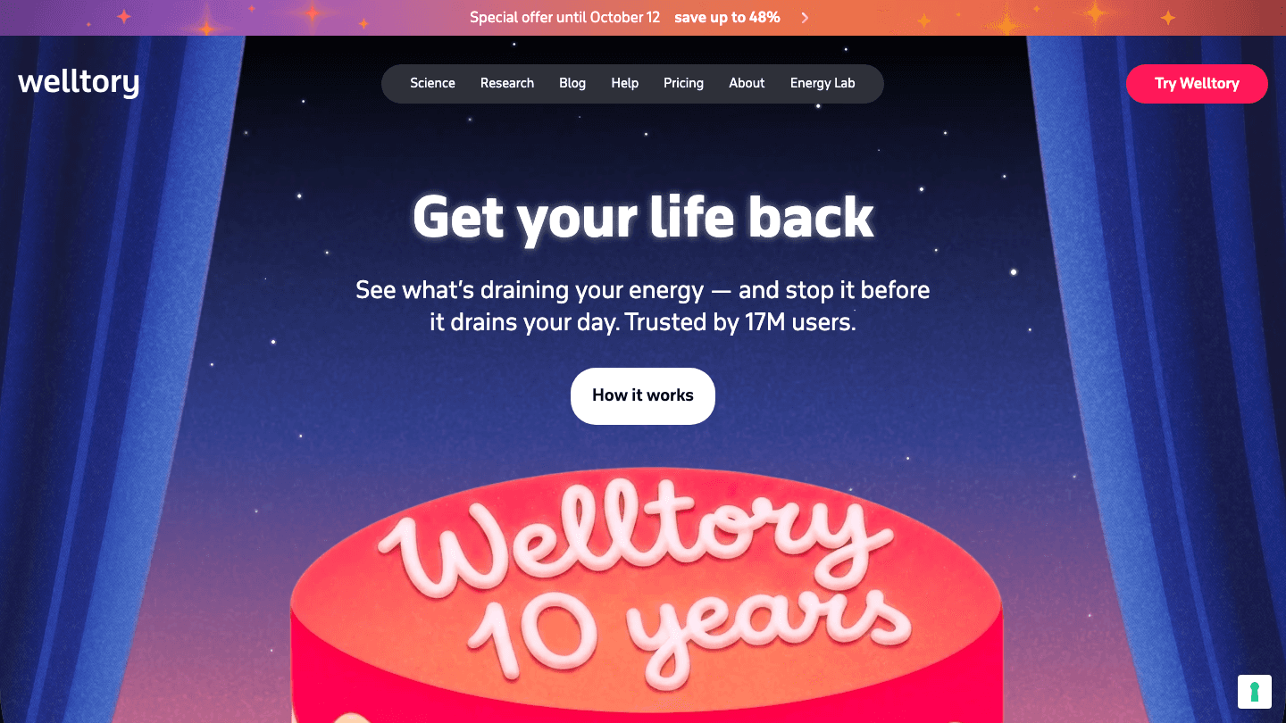 Welltory website