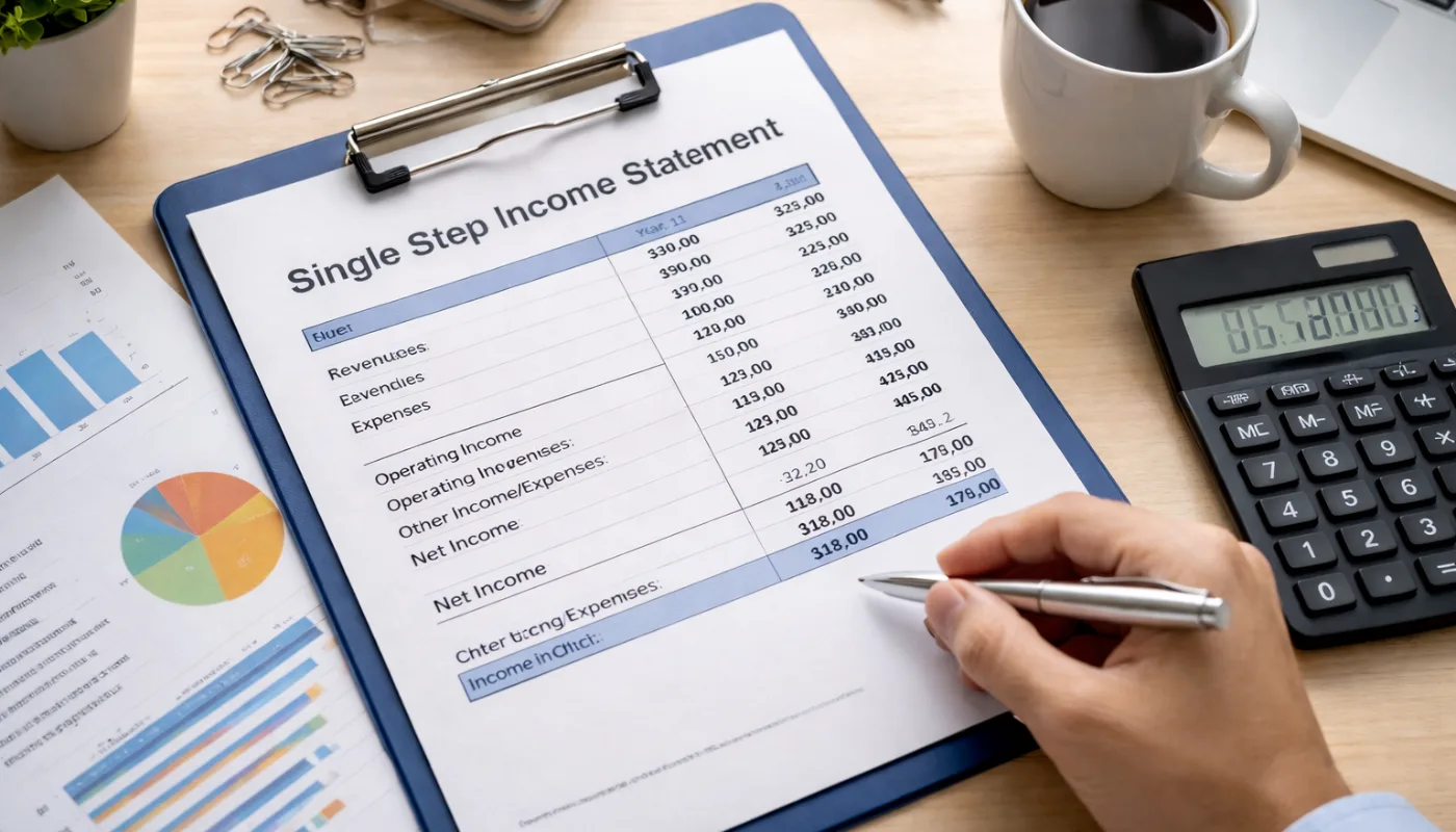 What is a Single Step Income Statement? Simple Guide