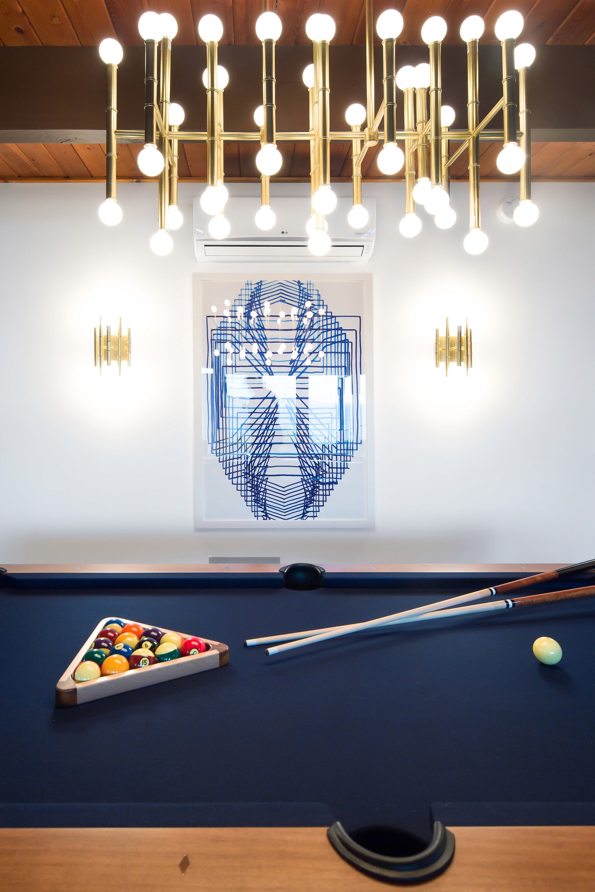 New Lighting over a pool table - by Weaver Construction