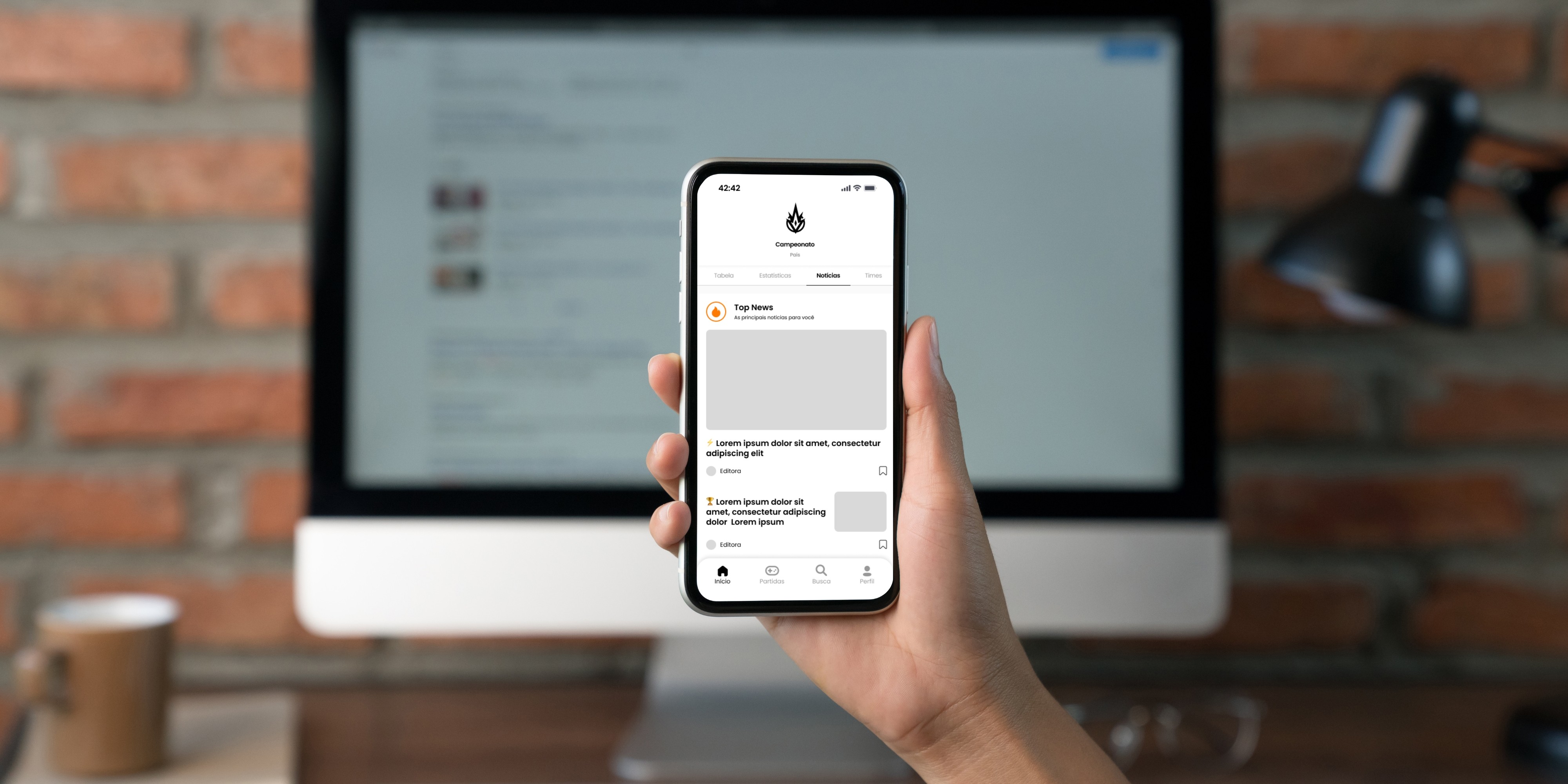 A mockup with 3 screens from jop portal app