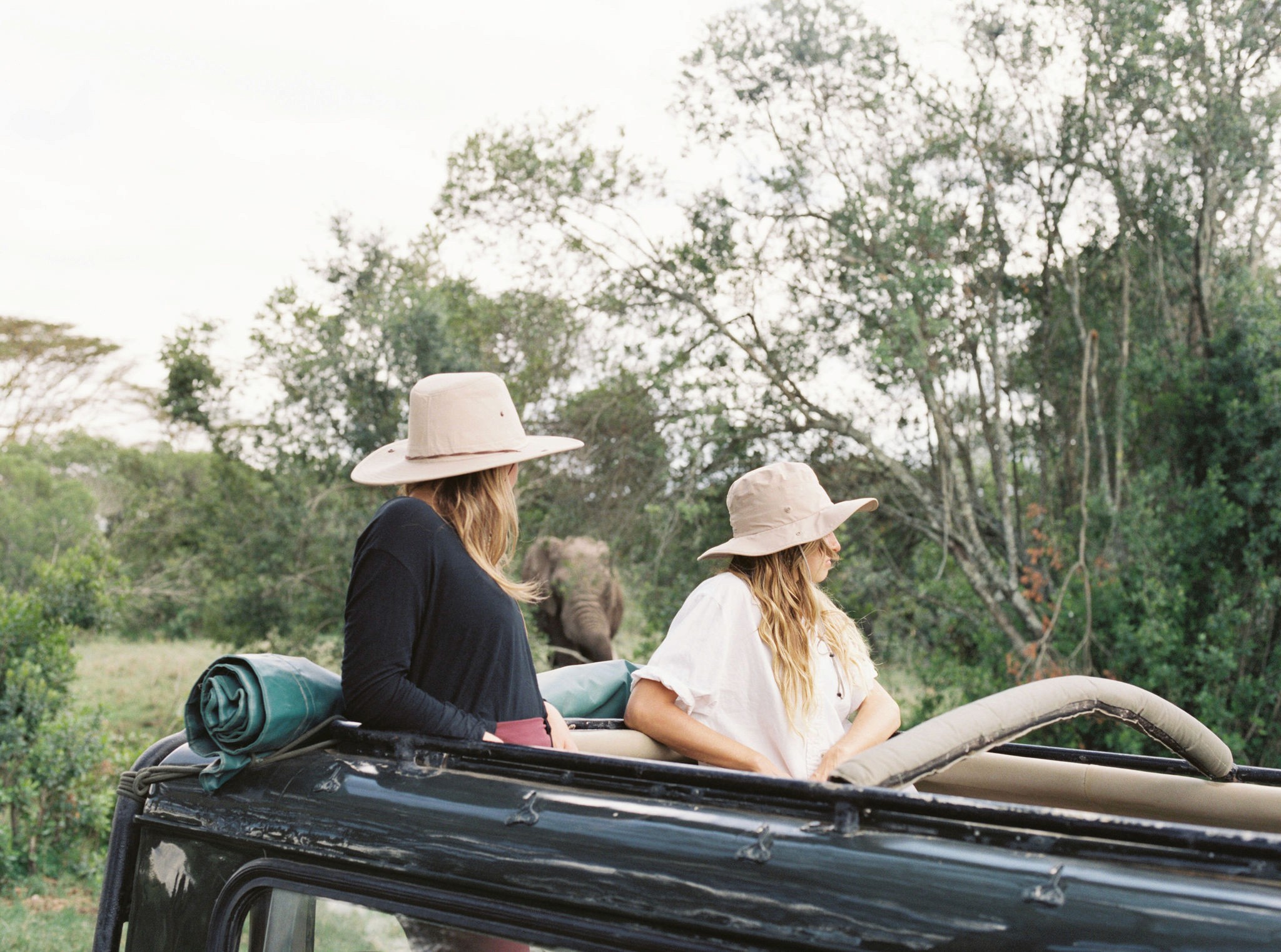 girls safari vehicle kenya, kenya safari retreat yoga wellness 2025