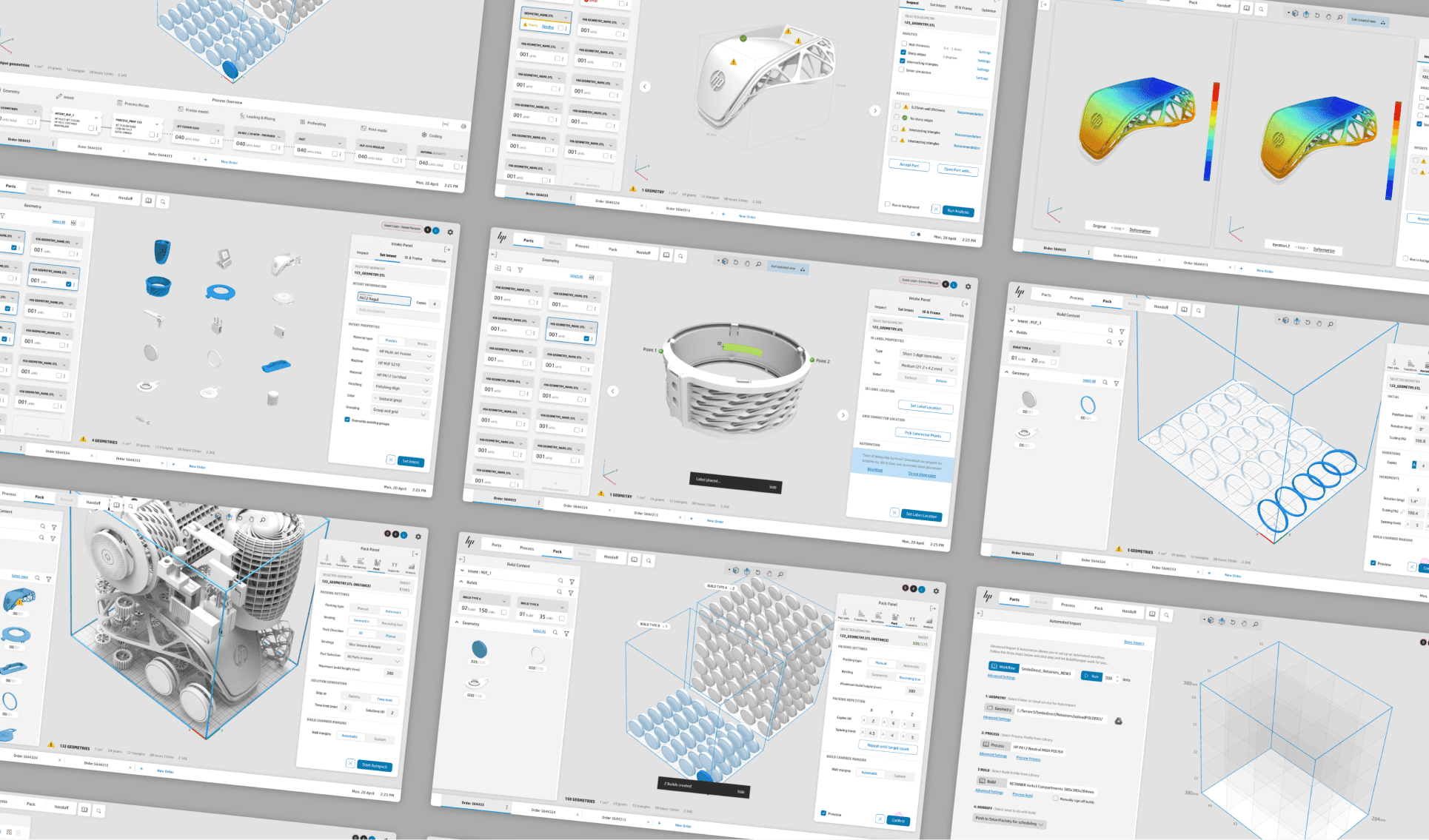 Image of software design of 3D printers for HP