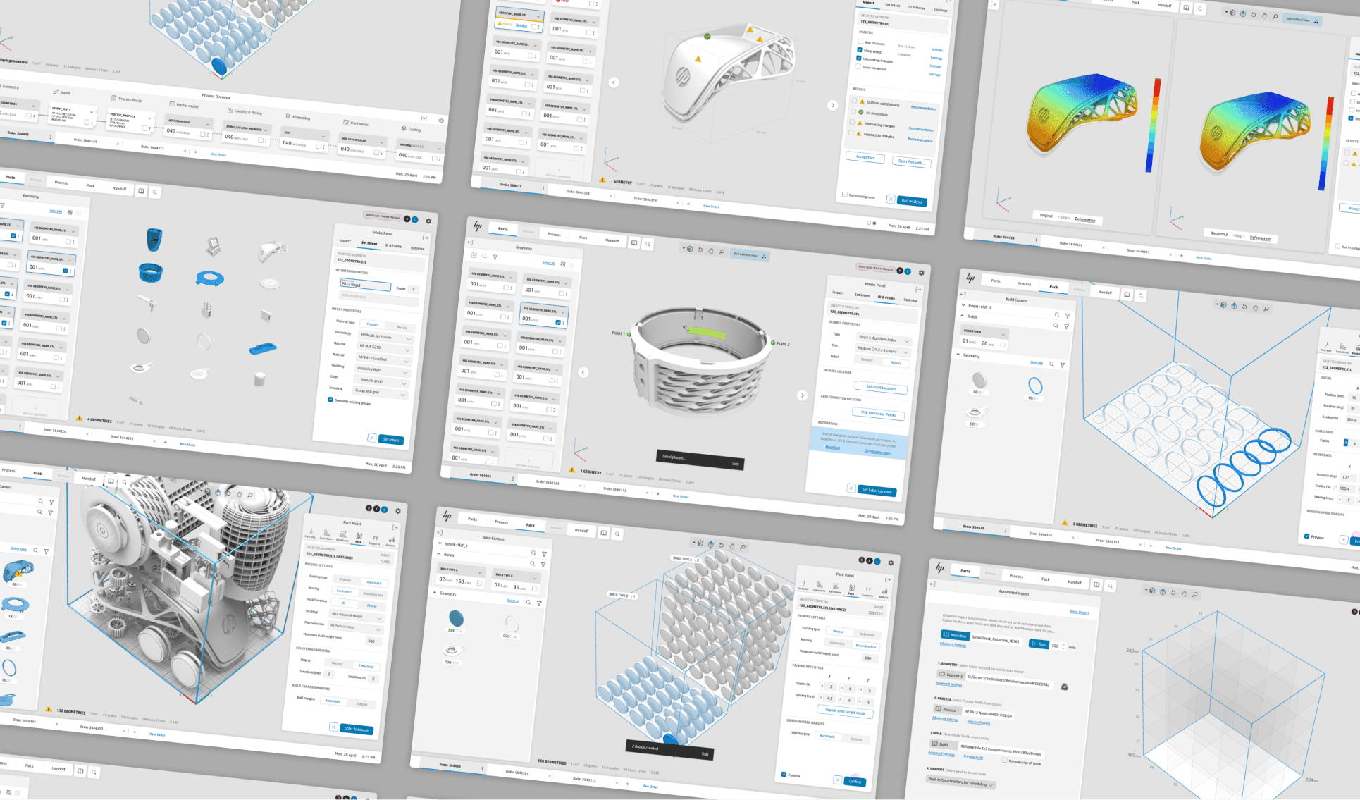 Image of UX Design of build preparation software for HP 3D printers