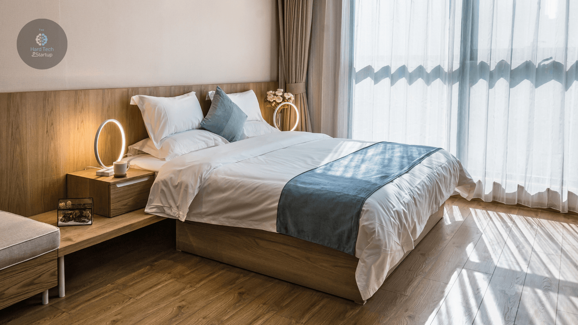 A room booked on the AirBnB app