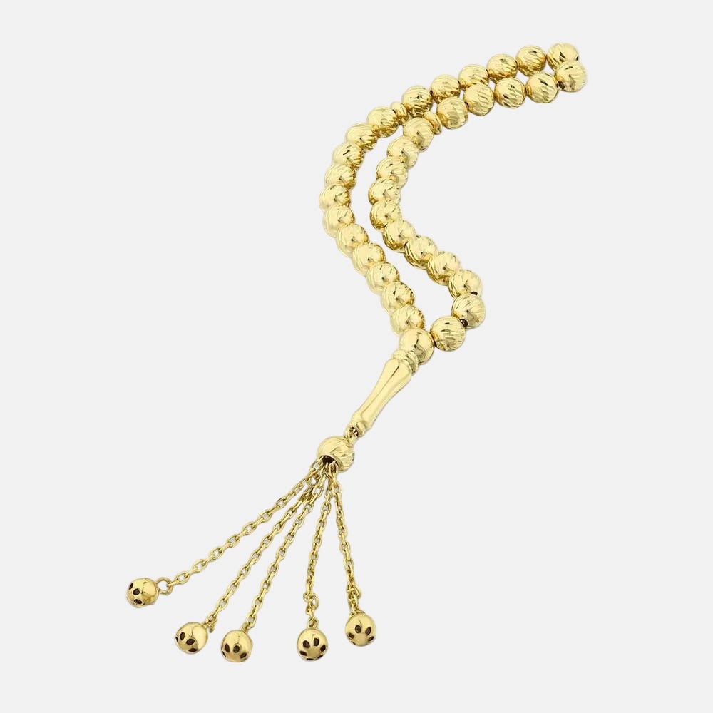 Assos Pırlanta 14 Ayar Altın Erkek Tesbih Şık Ve Zarif Tasarım