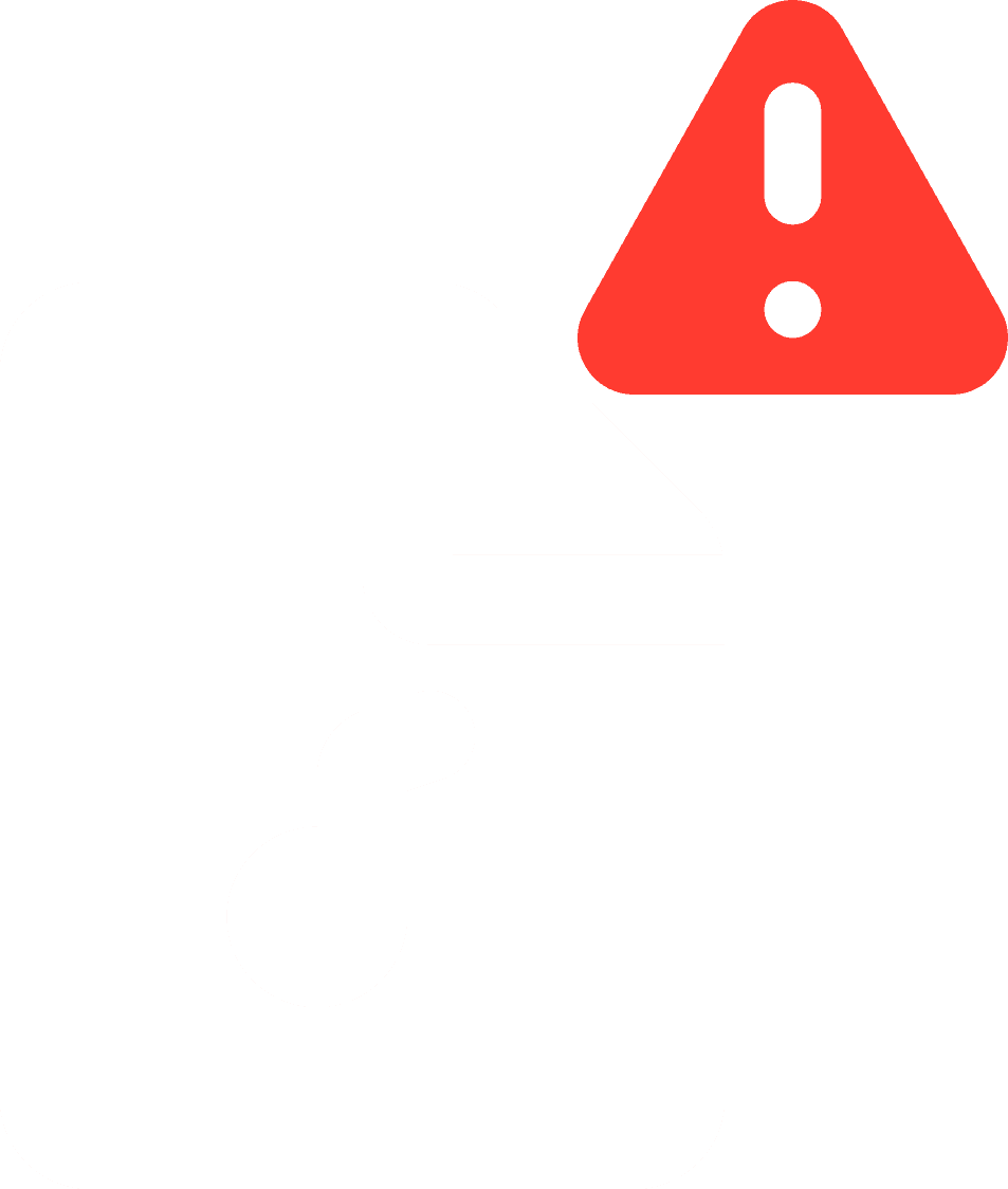 A large orange truck driving down a dirt road