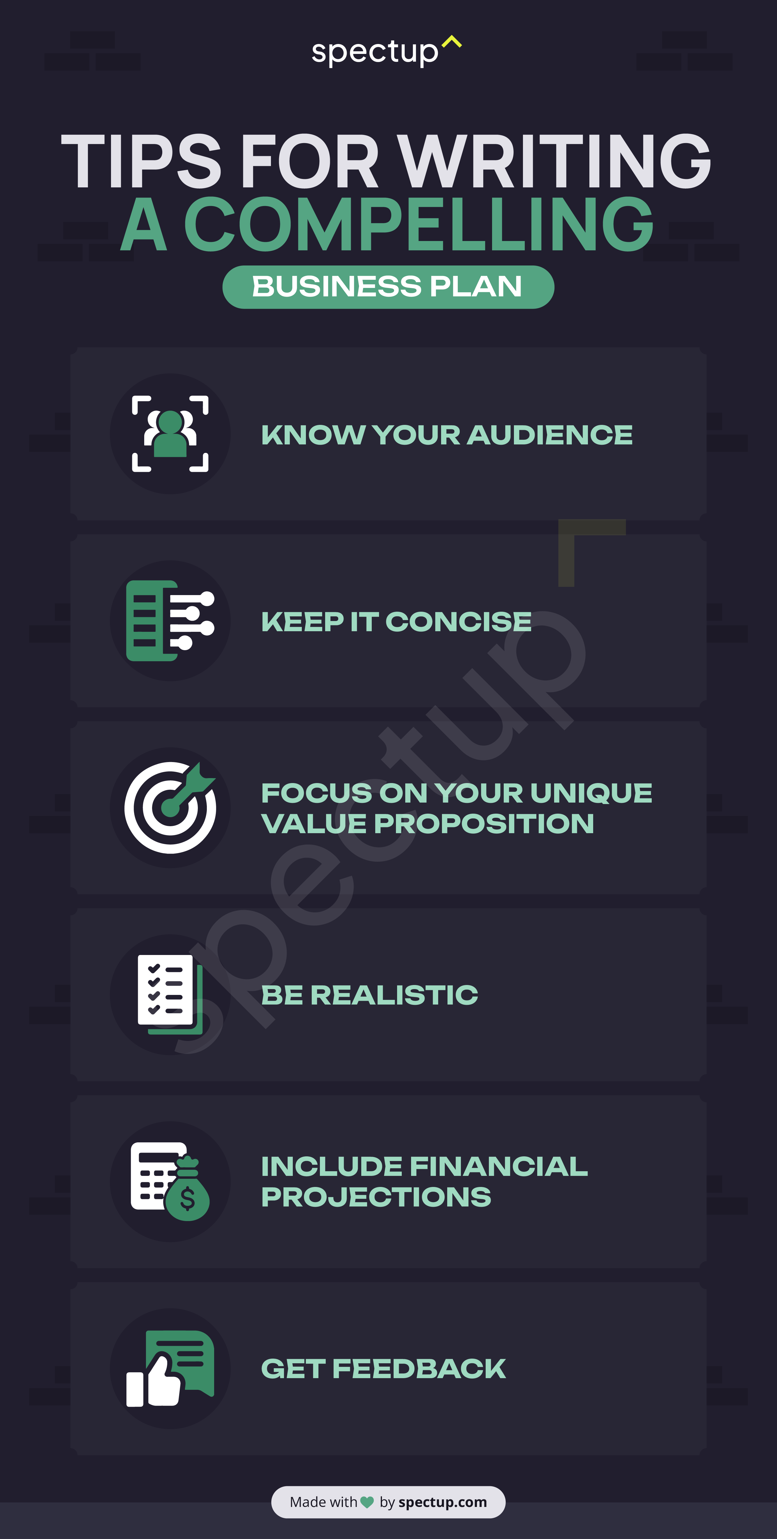 Infographic: Tips for Writing a Compelling Business Plan