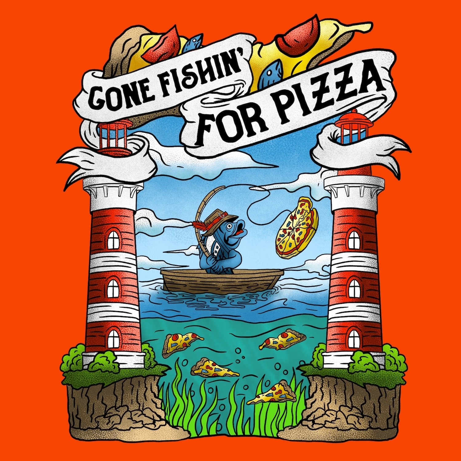 Banza Pizza Swag Design Team Anchovies 