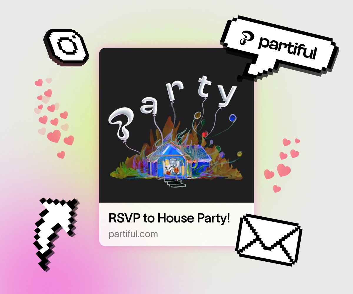 Simple party RSVP link that can be shared with friends 