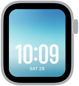 blue stillness Apple Watch face preview 1 featuring abstract, gradient, and modern.