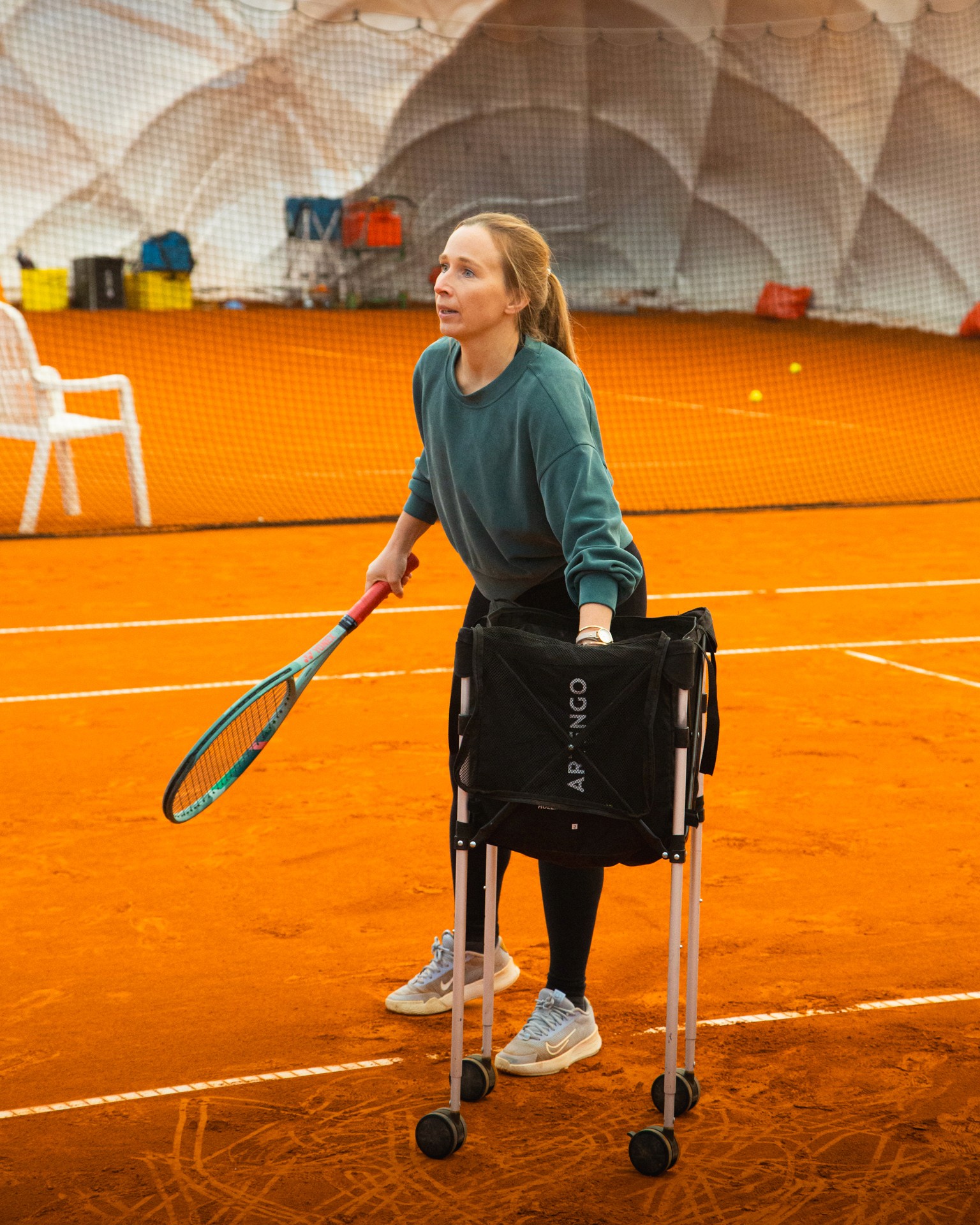 Tenniscamp Neujahr Trainerin Susanne