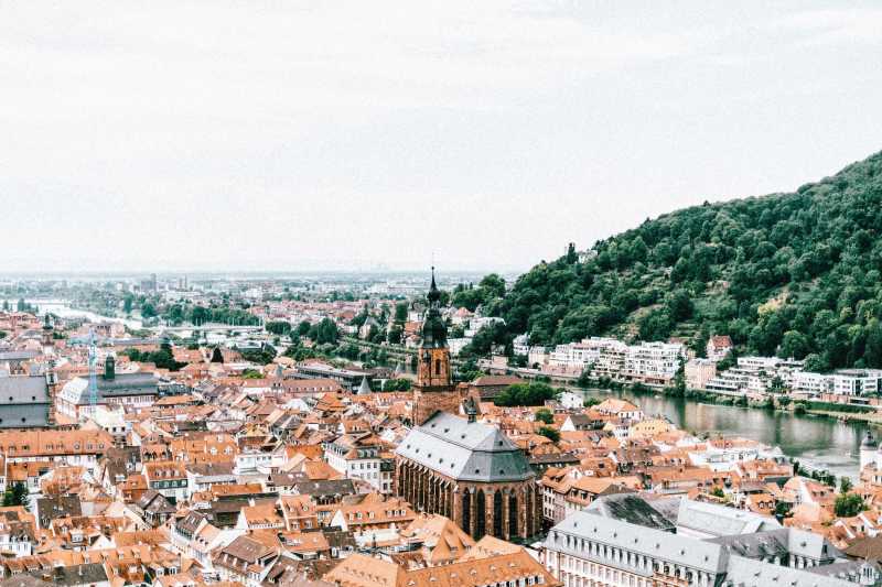 Bird's eye view of Heidelberg