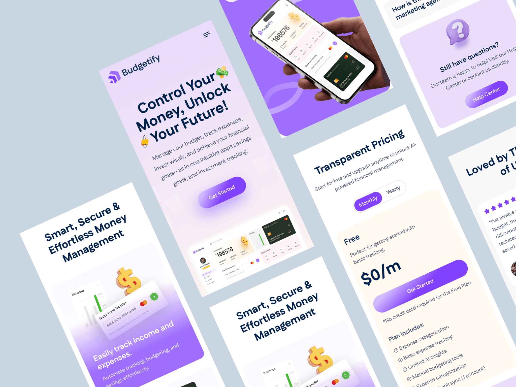 Finance & Budgeting SaaS Website