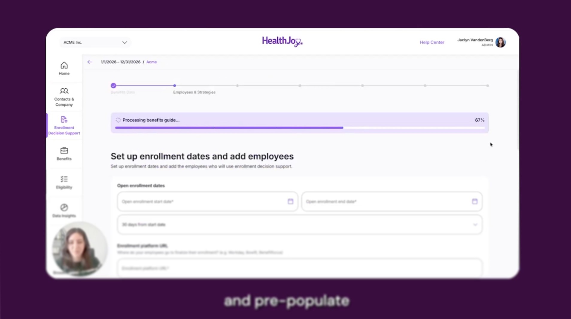 Enrollment Decision Support preview video thumbnail.