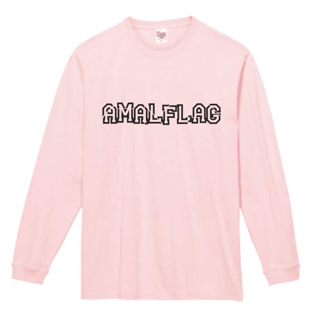 ピンク長袖Tシャツ（表）