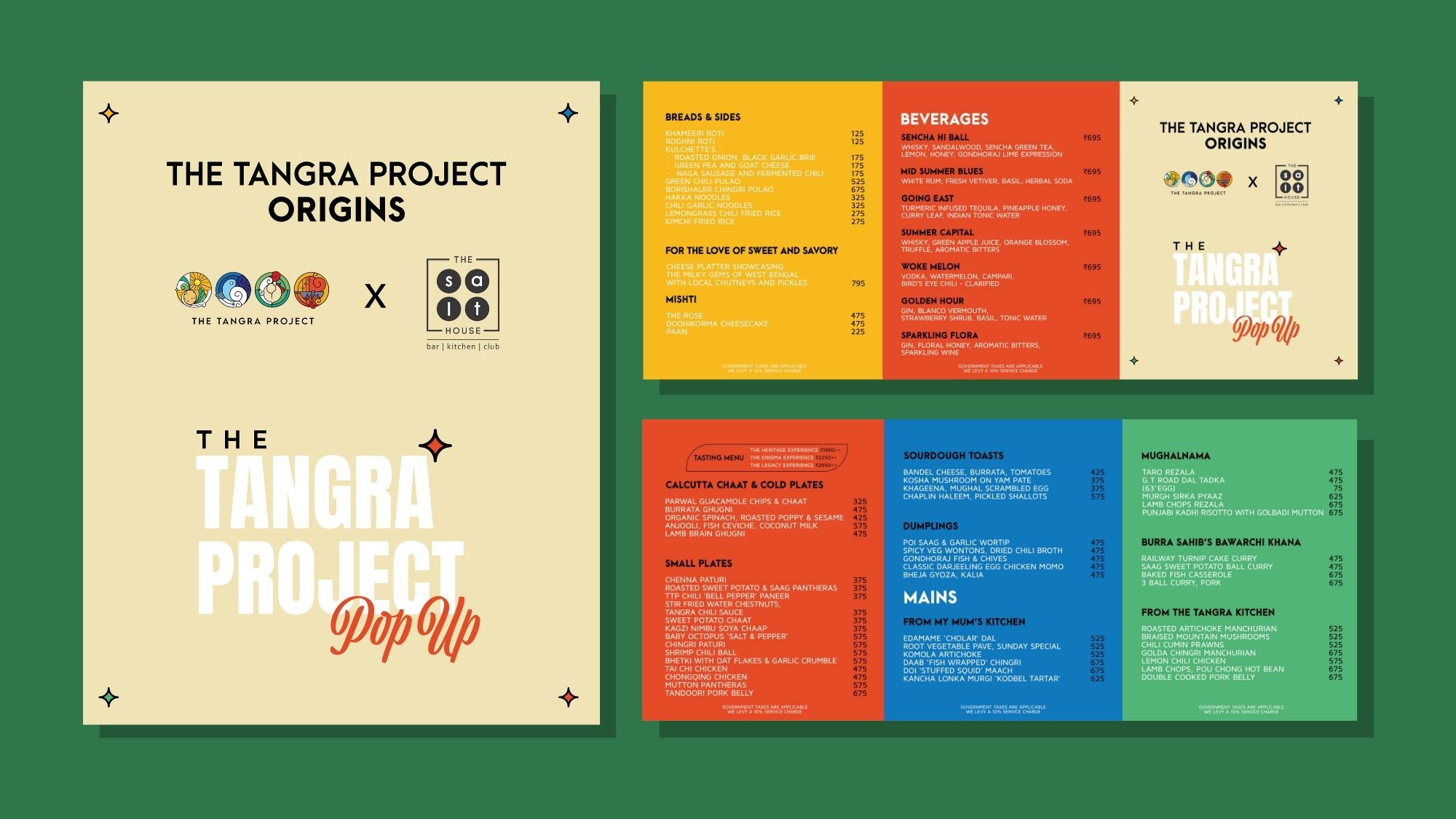 The Tangra Project: Pop Up Menu & Marketing Collaterals
