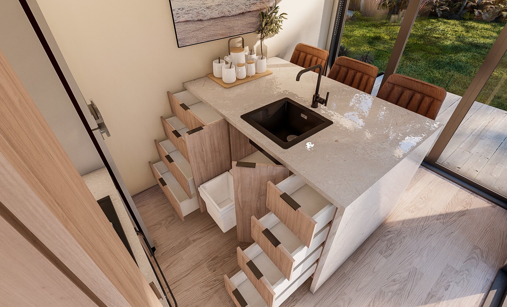 Kitchen Cabinetry - Tiny House - Petite Maison