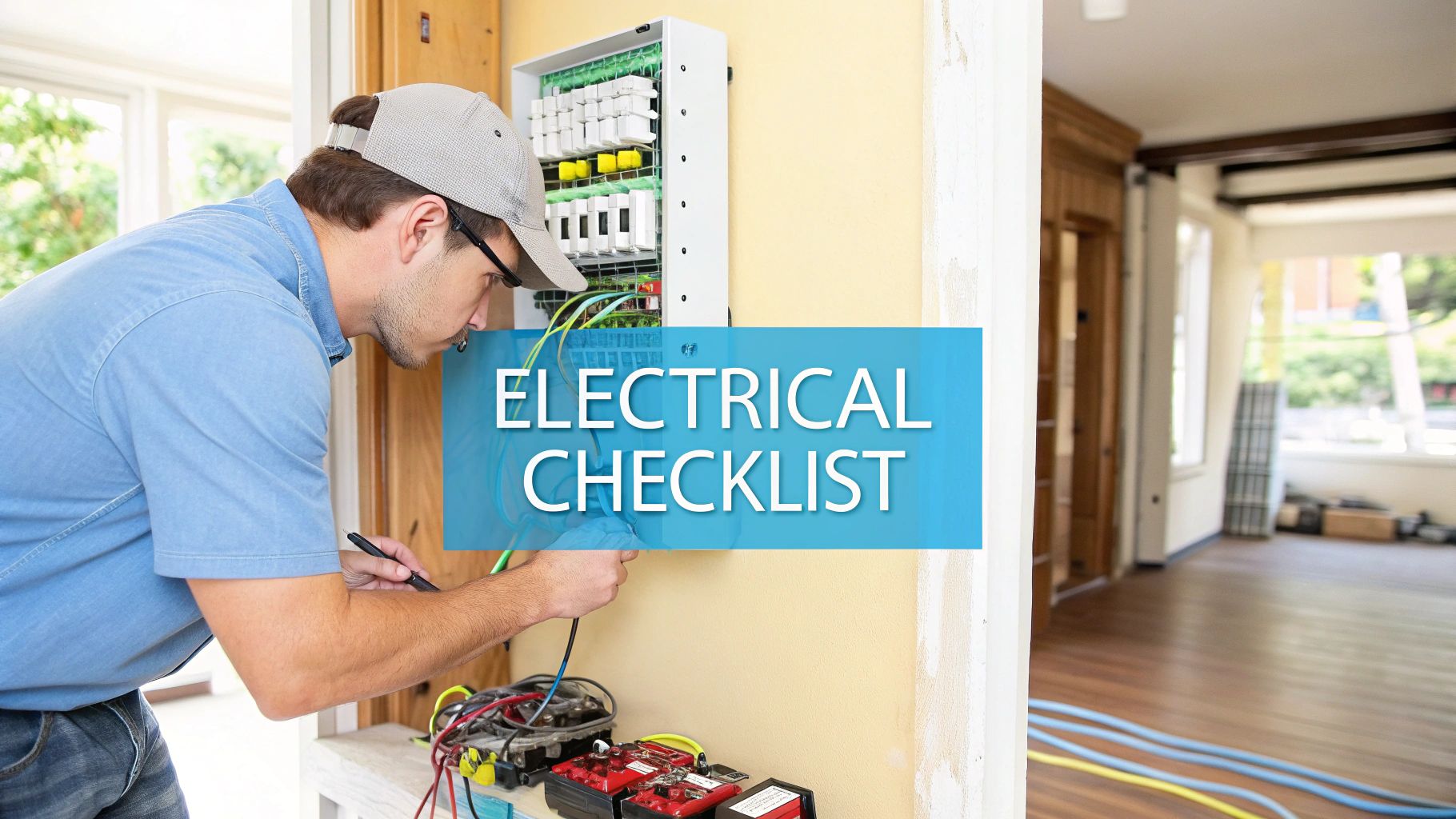 a professional working on a electrical box