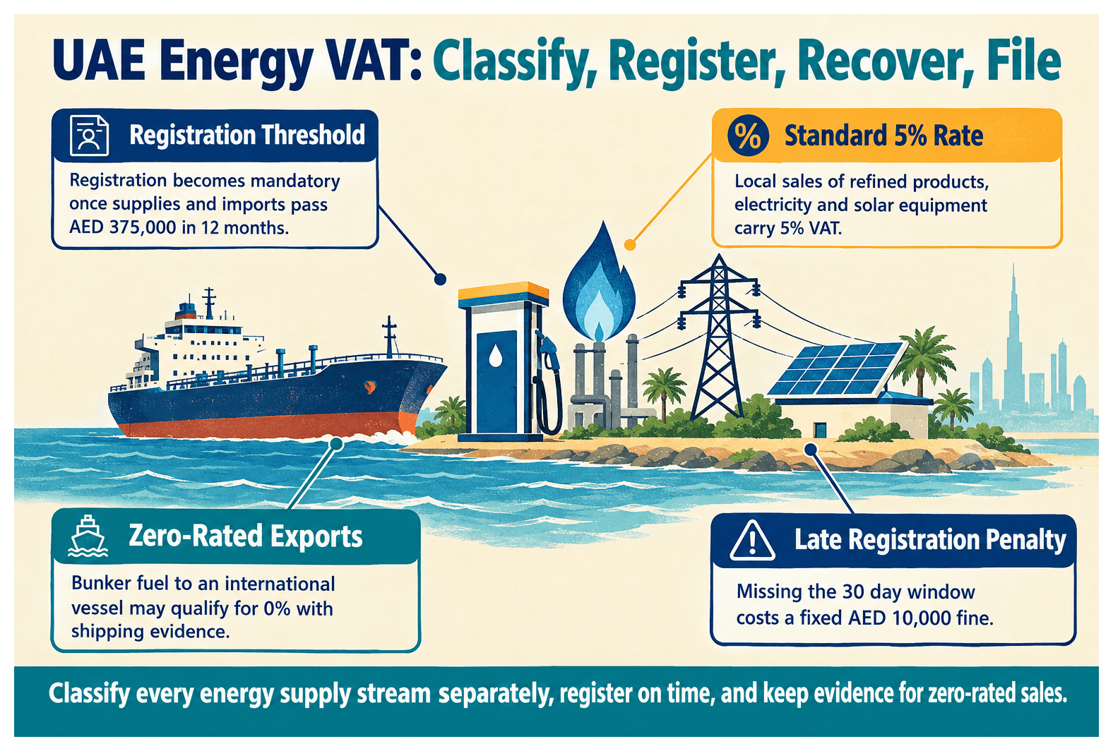Infographic: VAT Guide for a UAE Energy Business