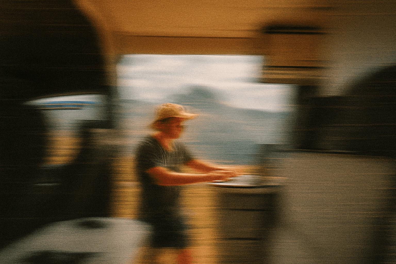 Guy travelling and searching for a place to stay durung his vacation using travel tech booking platform hutshub