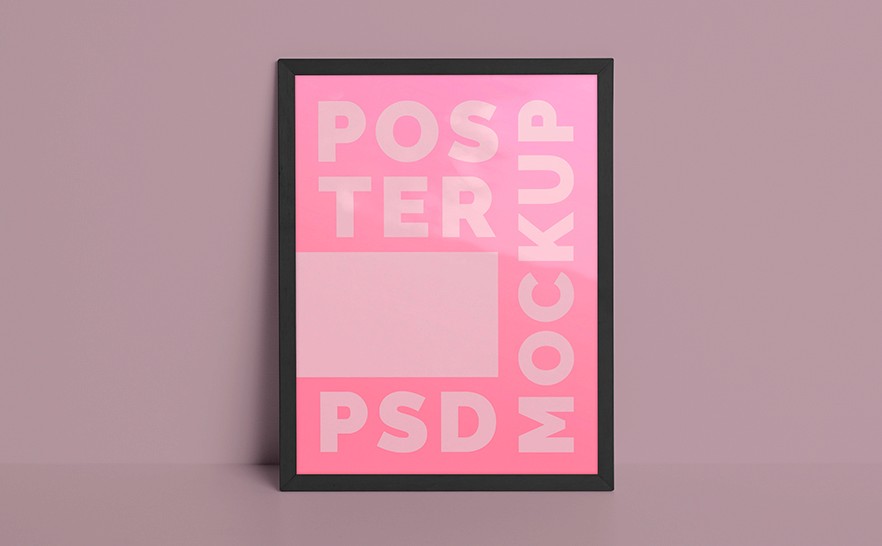 mockup of a poster