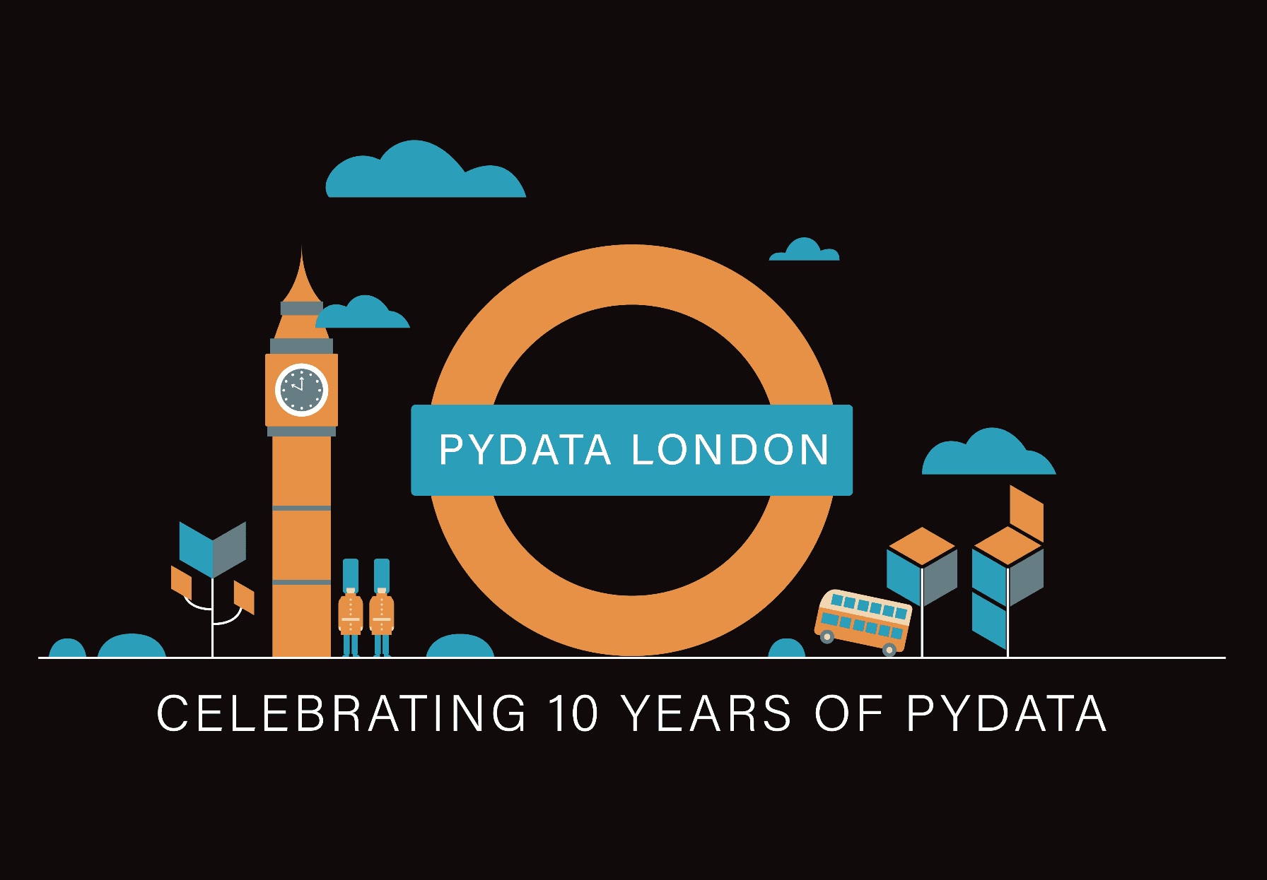 PyData London t-shirt Black 2024