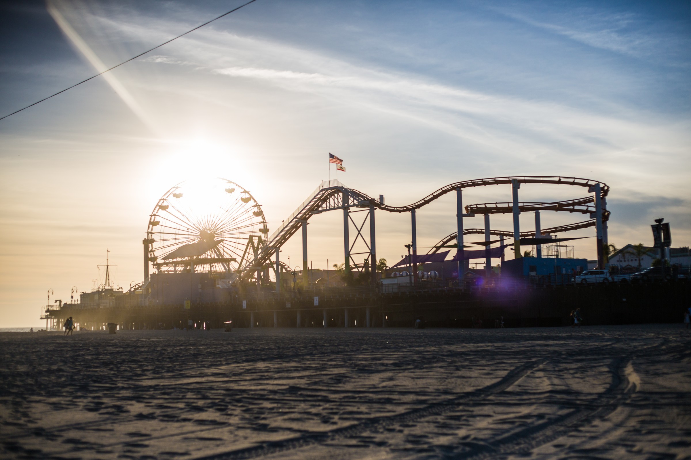 TRAVEL — A seaside pier at sunset.