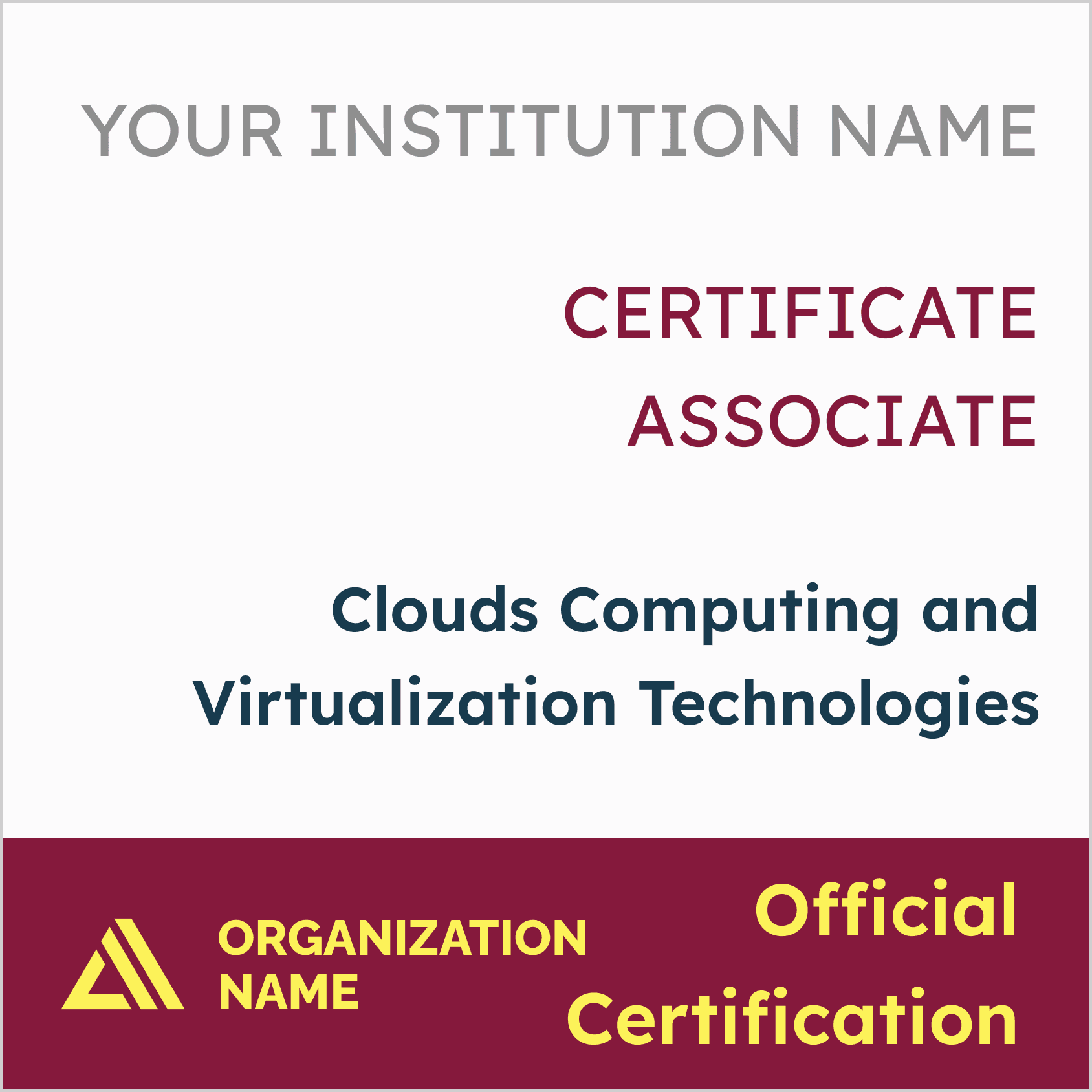 Wauld - Modern and adaptable red achievement badge template