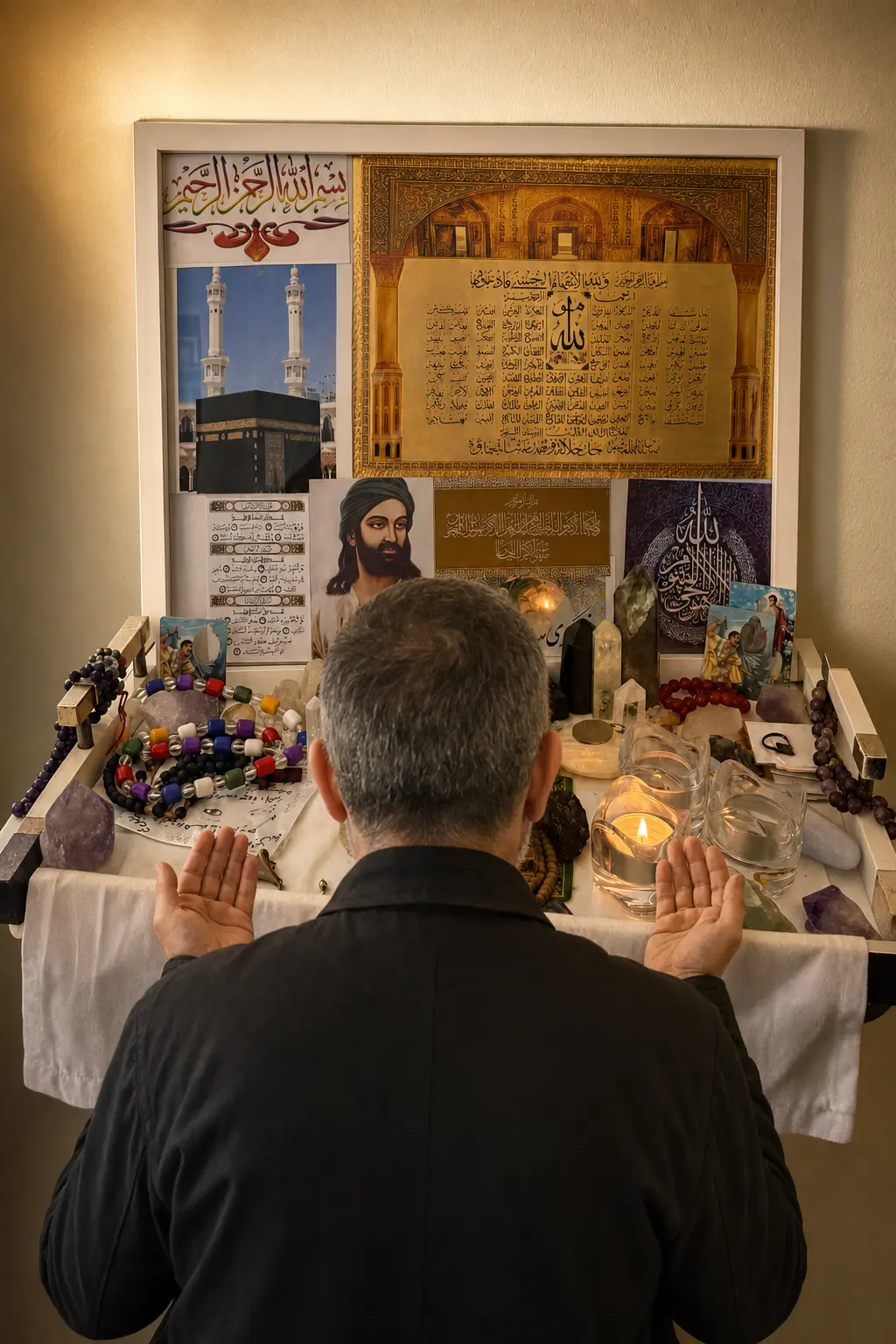 Psychic Sufi Shahi in prayer