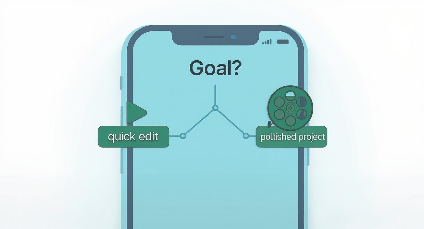 Infographic about how to edit videos on iphone