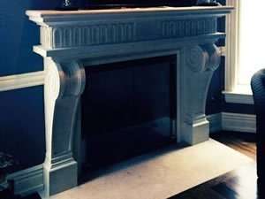 Ruffled Feathers I Fireplace