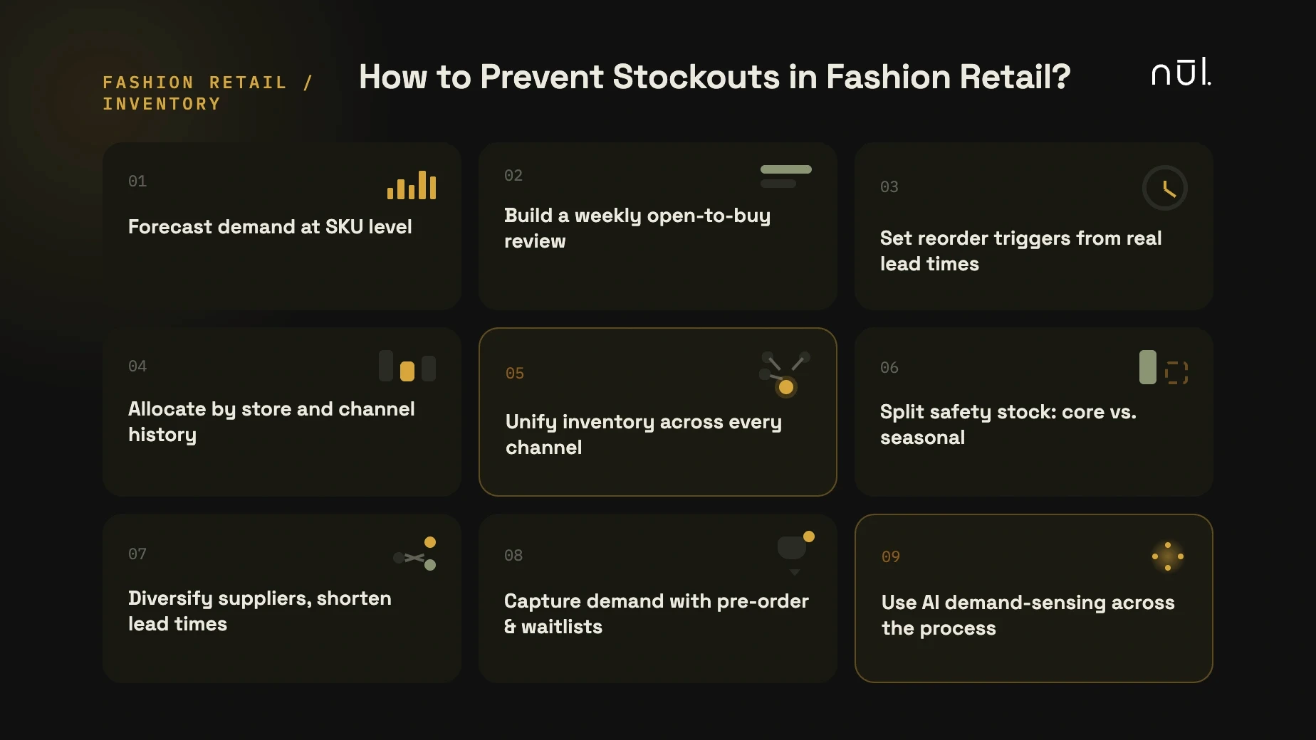 Preventing stockouts in fashion retail means fixing the planning decisions.