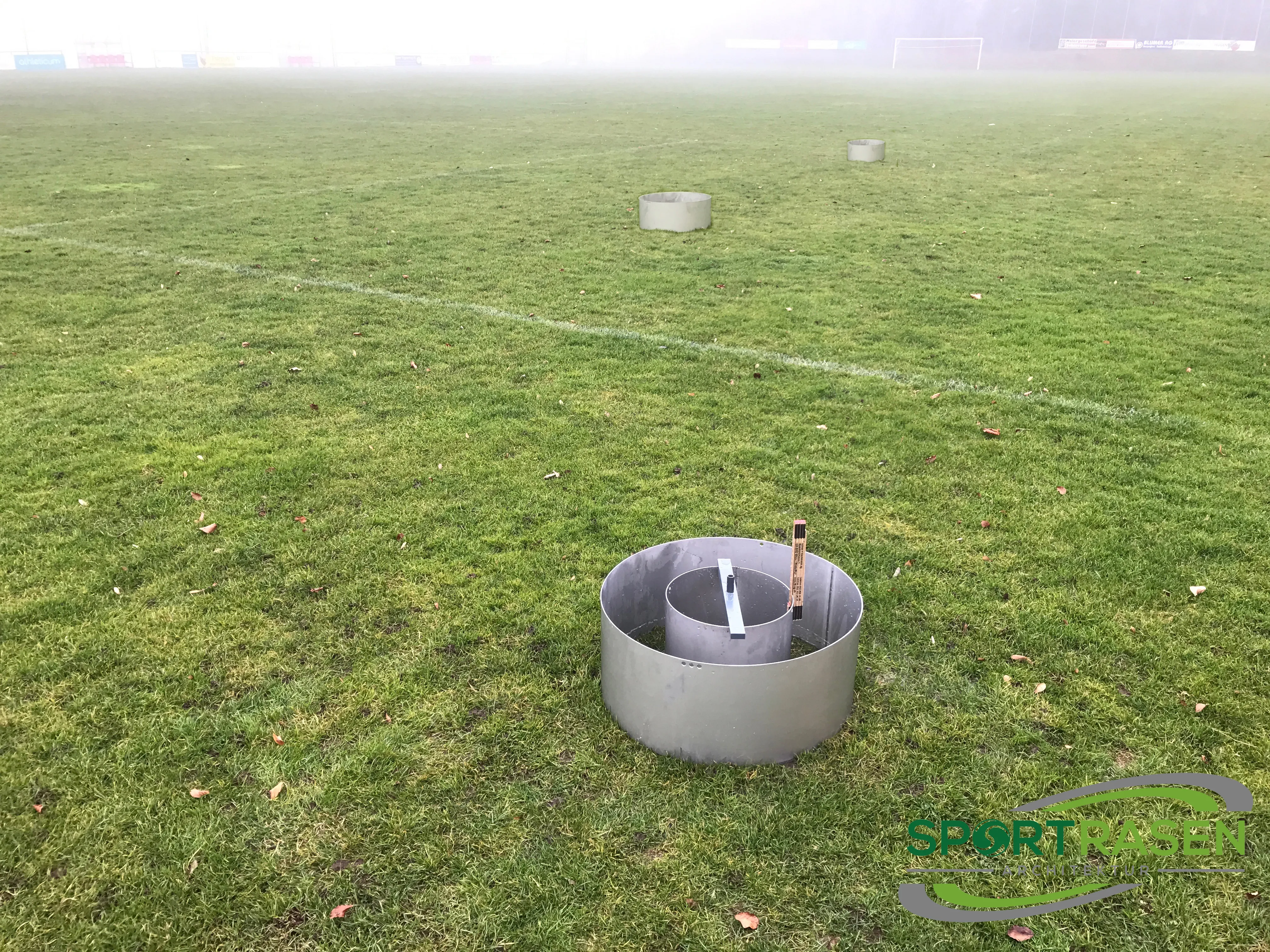 Beeinflussung der Wasser-Infiltrationsrate im Winter