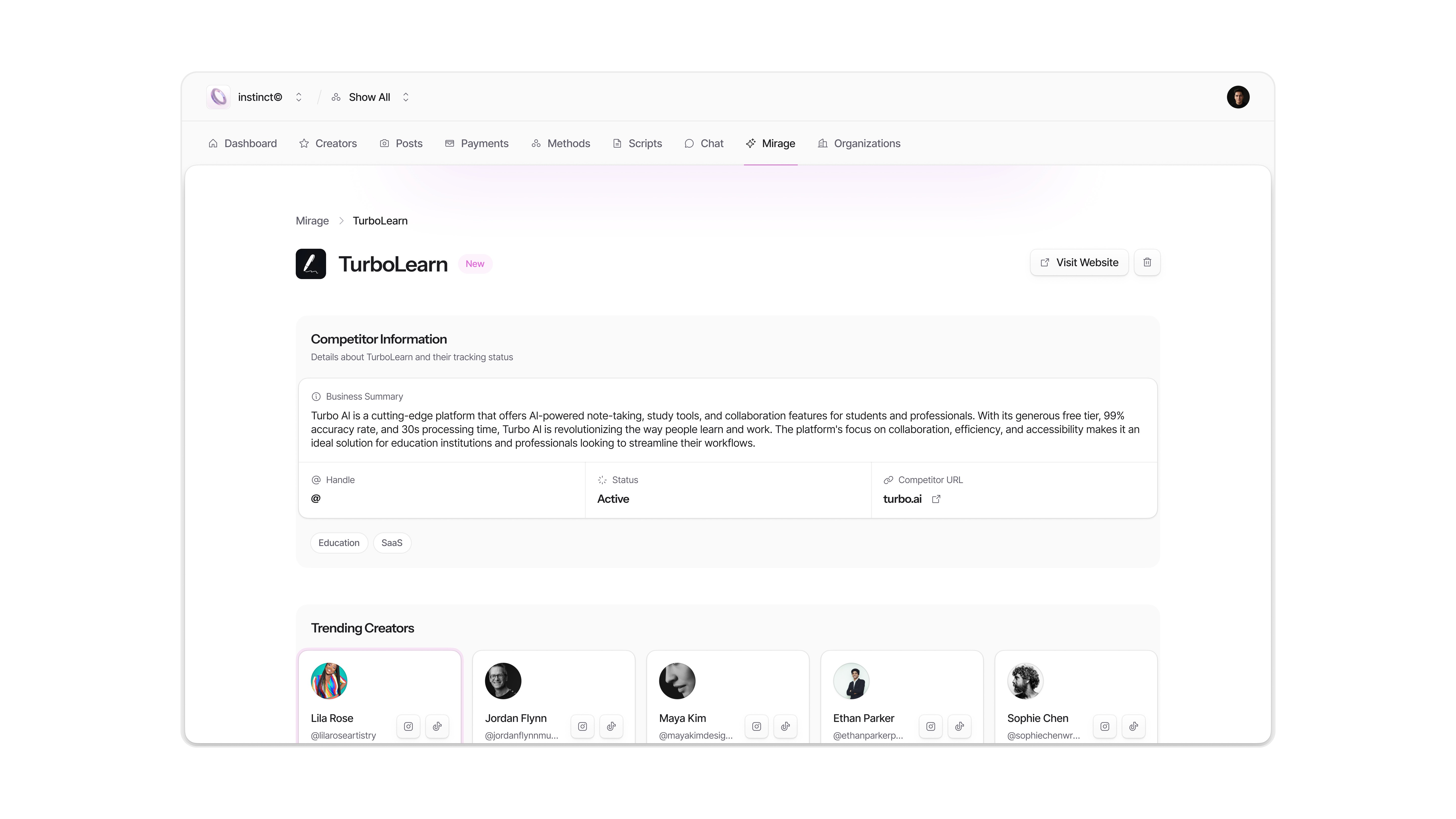 Work Showcase - Methods Project