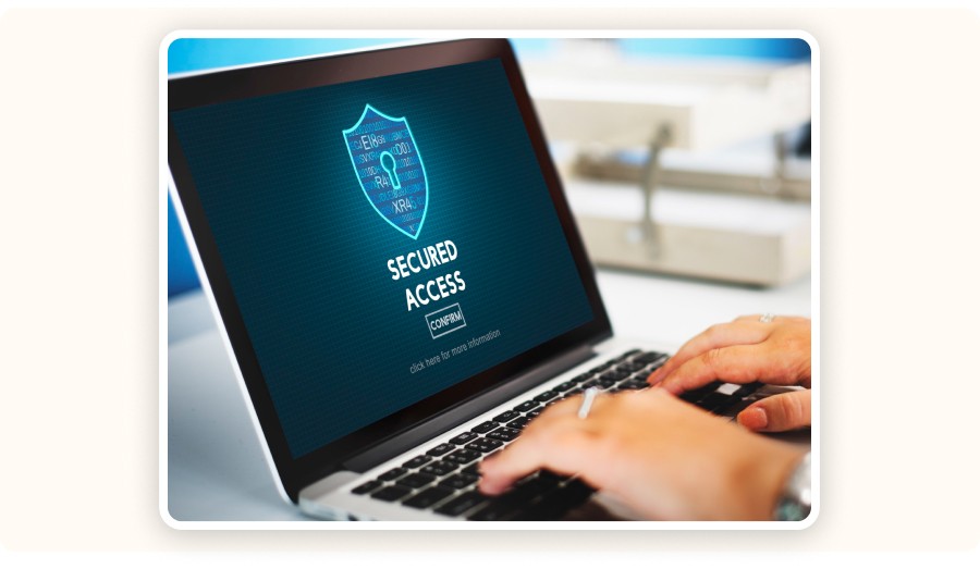 Secure login interface
