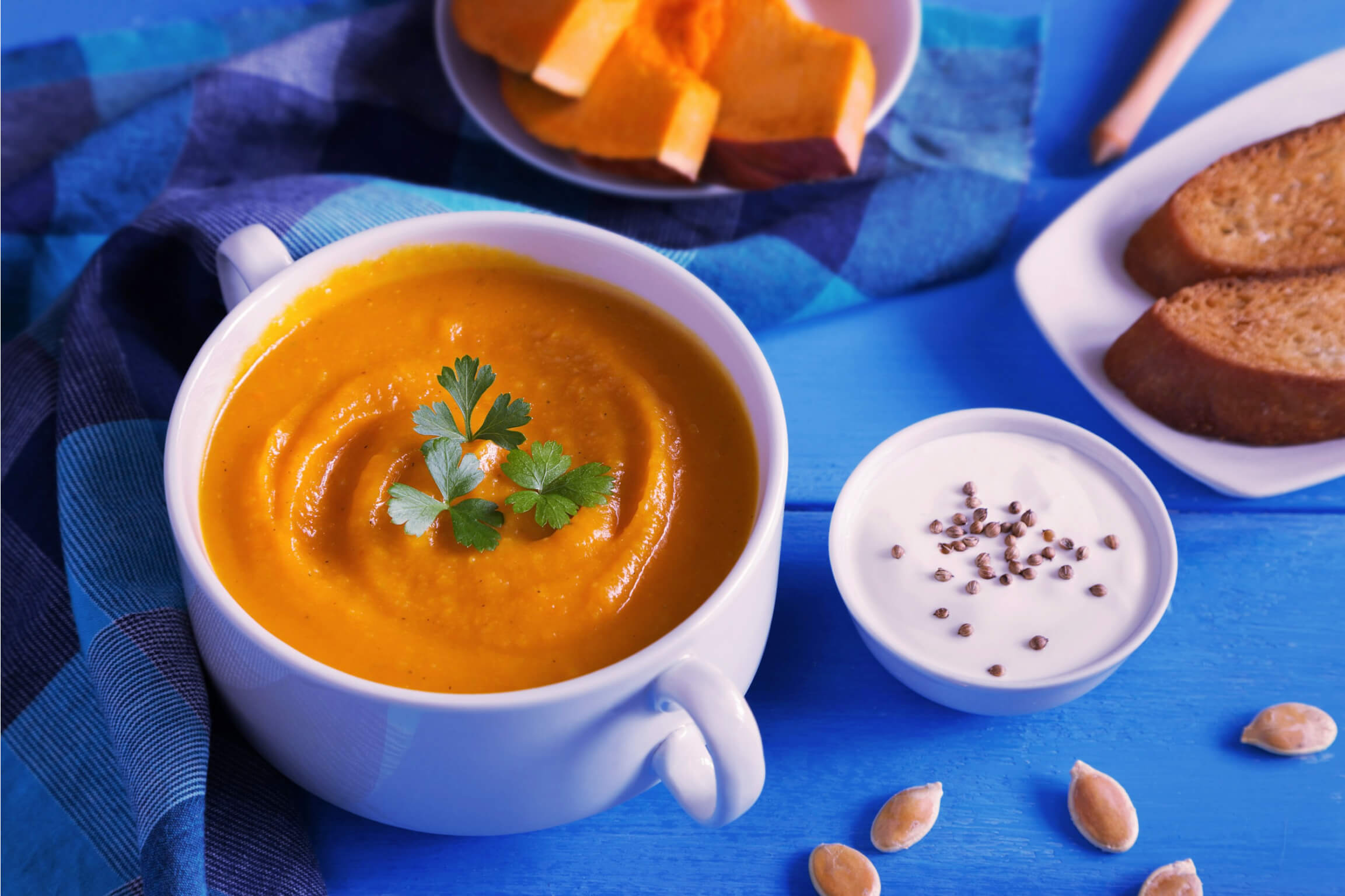 Squash pumpkin soup almonds diet food Weight loss ozempic zepbound mounjaro rybelsus wegovy phentermine obese obesity injection medical weight loss diabetes