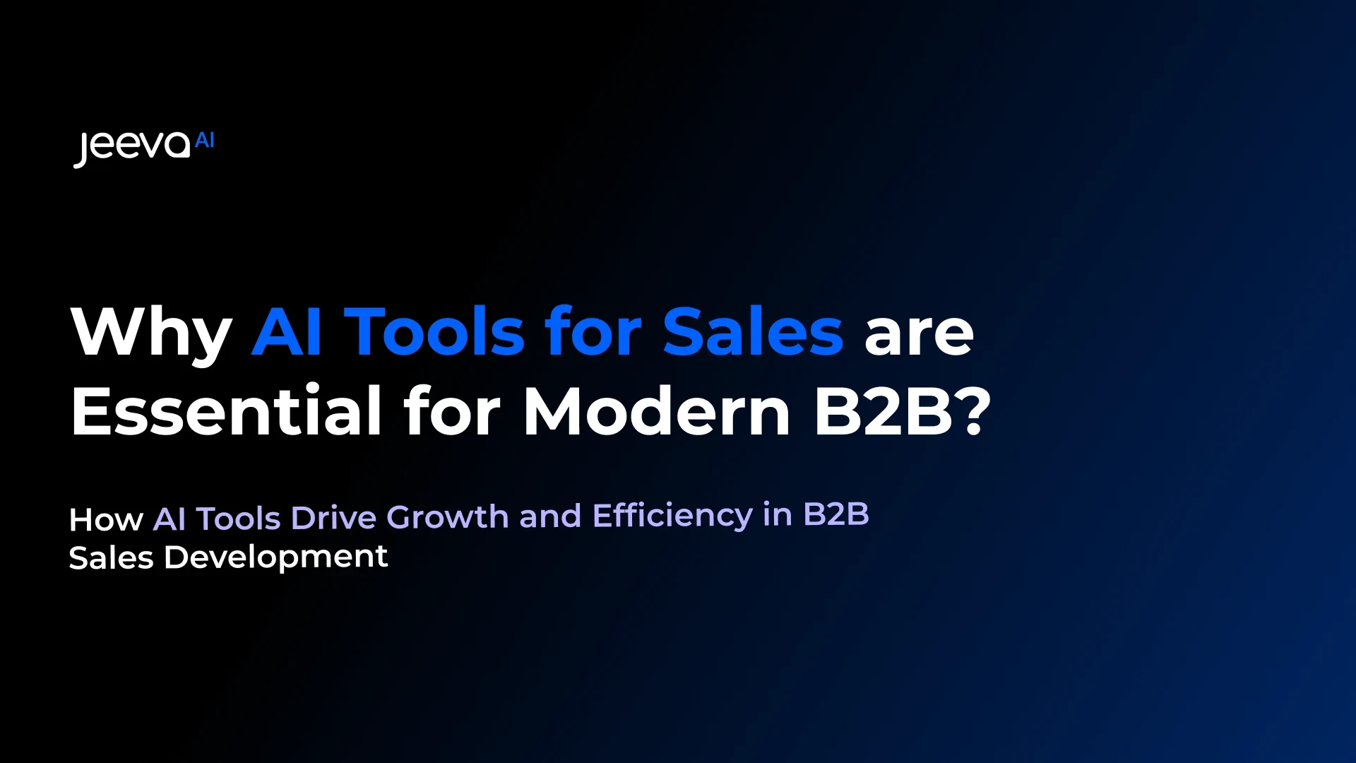 essential AI tools for sales development