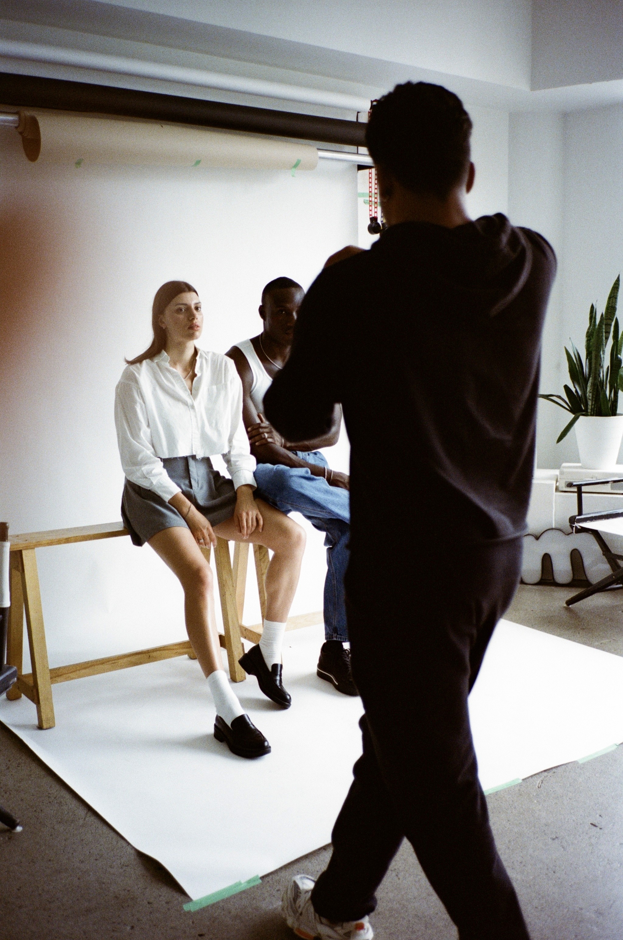 Woman with color palette