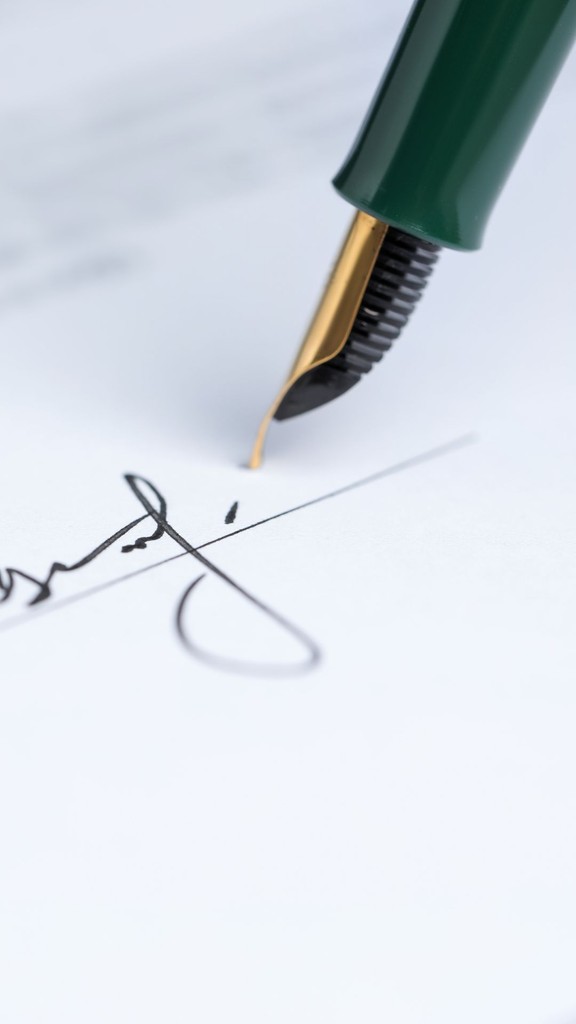 handtekening onder testament