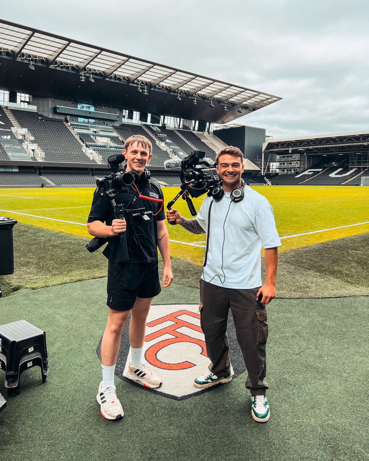African man smiling on phone
