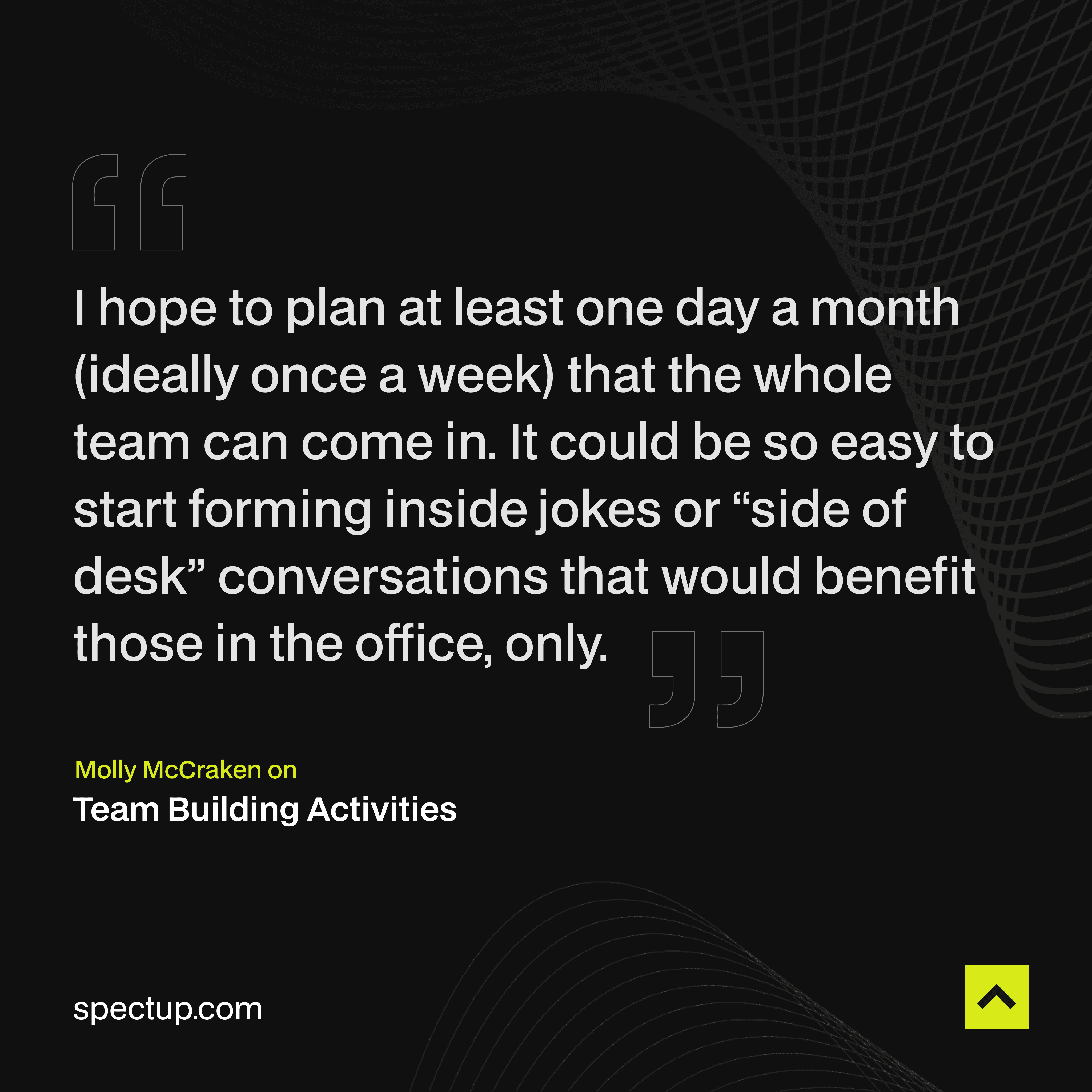 Molly McCraken on Team Building Activities