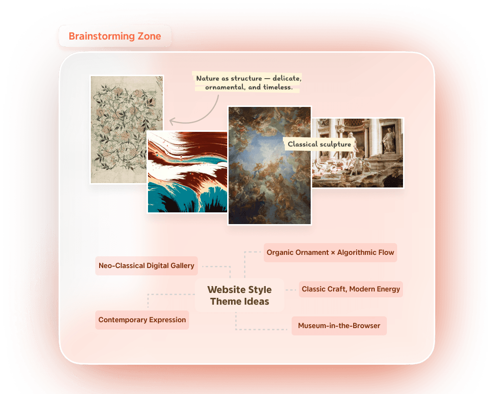 Color palette selection interface featuring "Rainbow," "Forid," "Vanilla," "Candy," "CyberPunk," and "Dazzling" options.