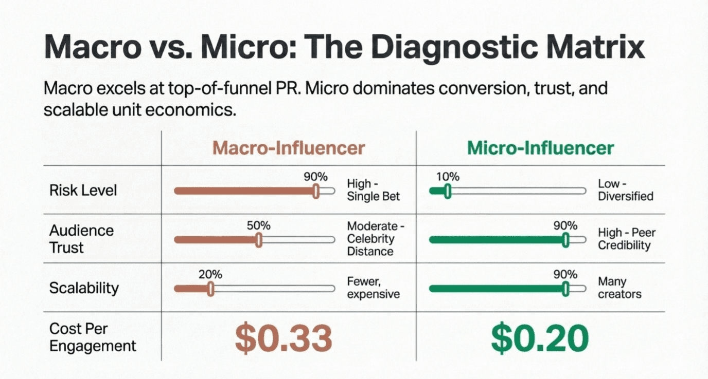 Micro vs macro influencers 