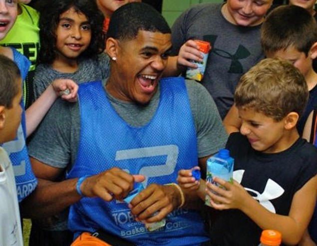 Photographer holding camera