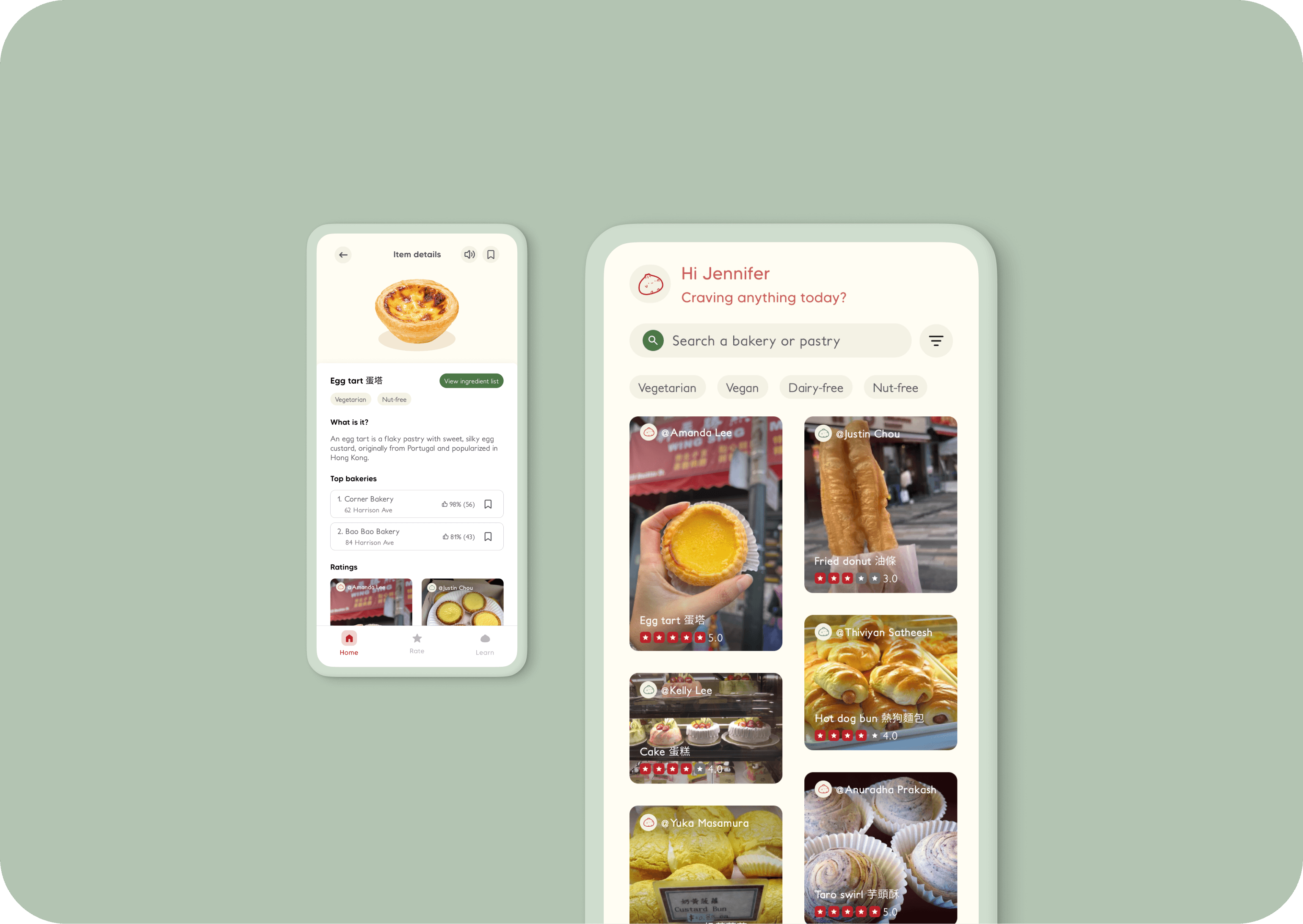 Picture of Bun Voyage Mobile App Interface
