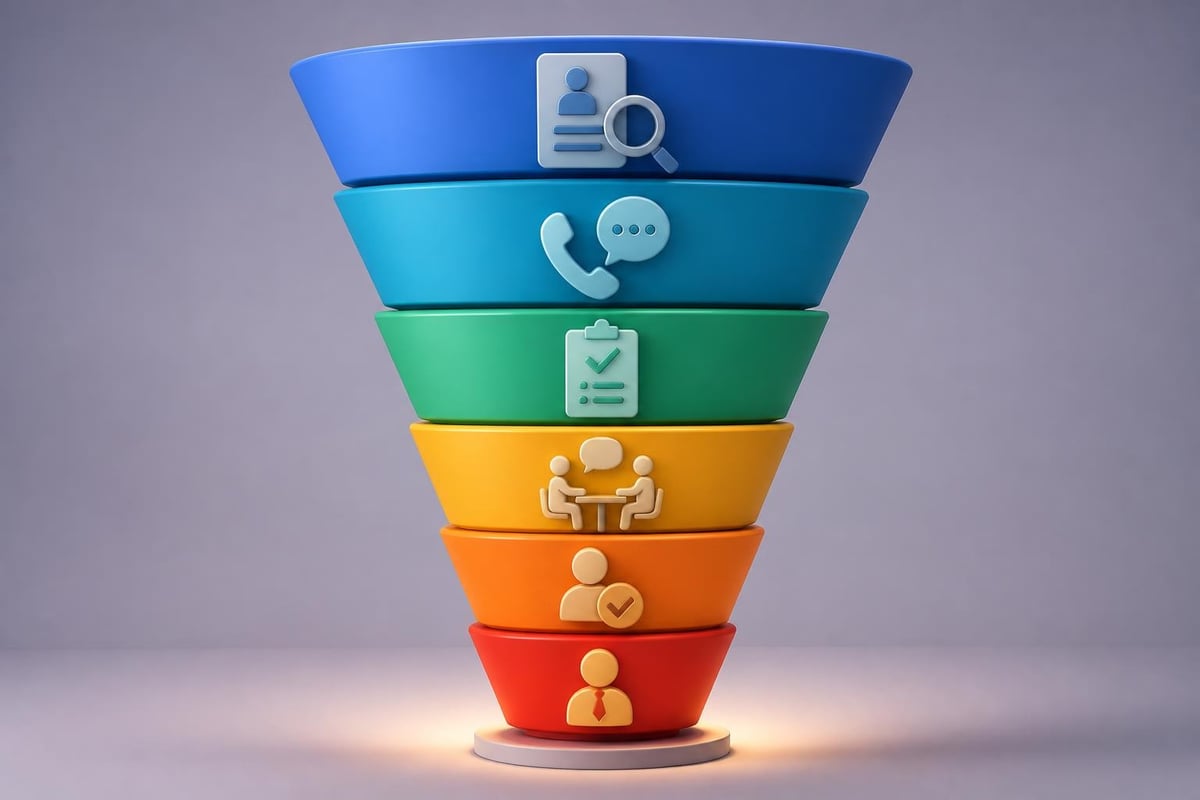 Multi-stage sales candidate evaluation
