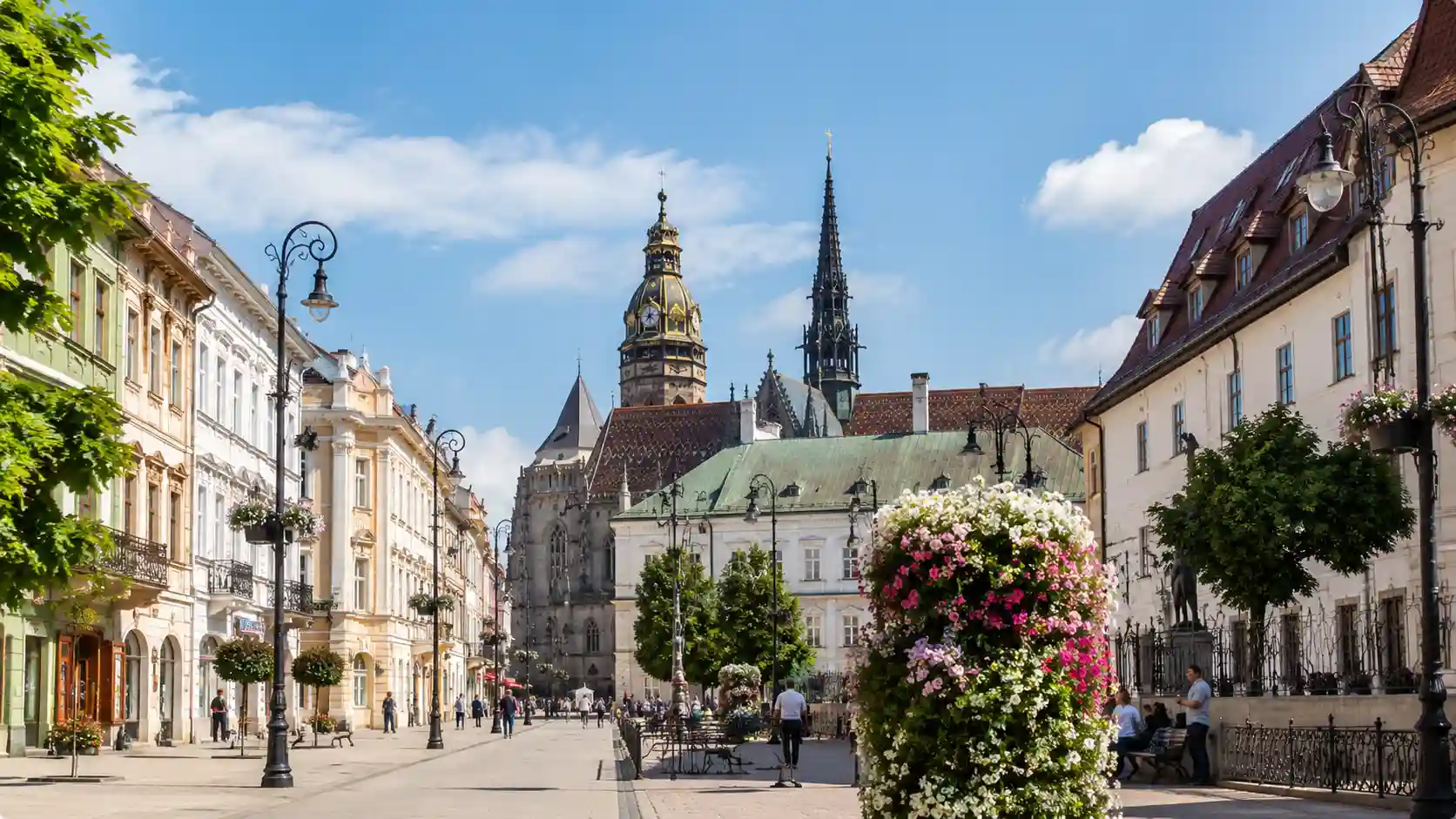 Košice city centre in Slovakia near student accommodation for international students
