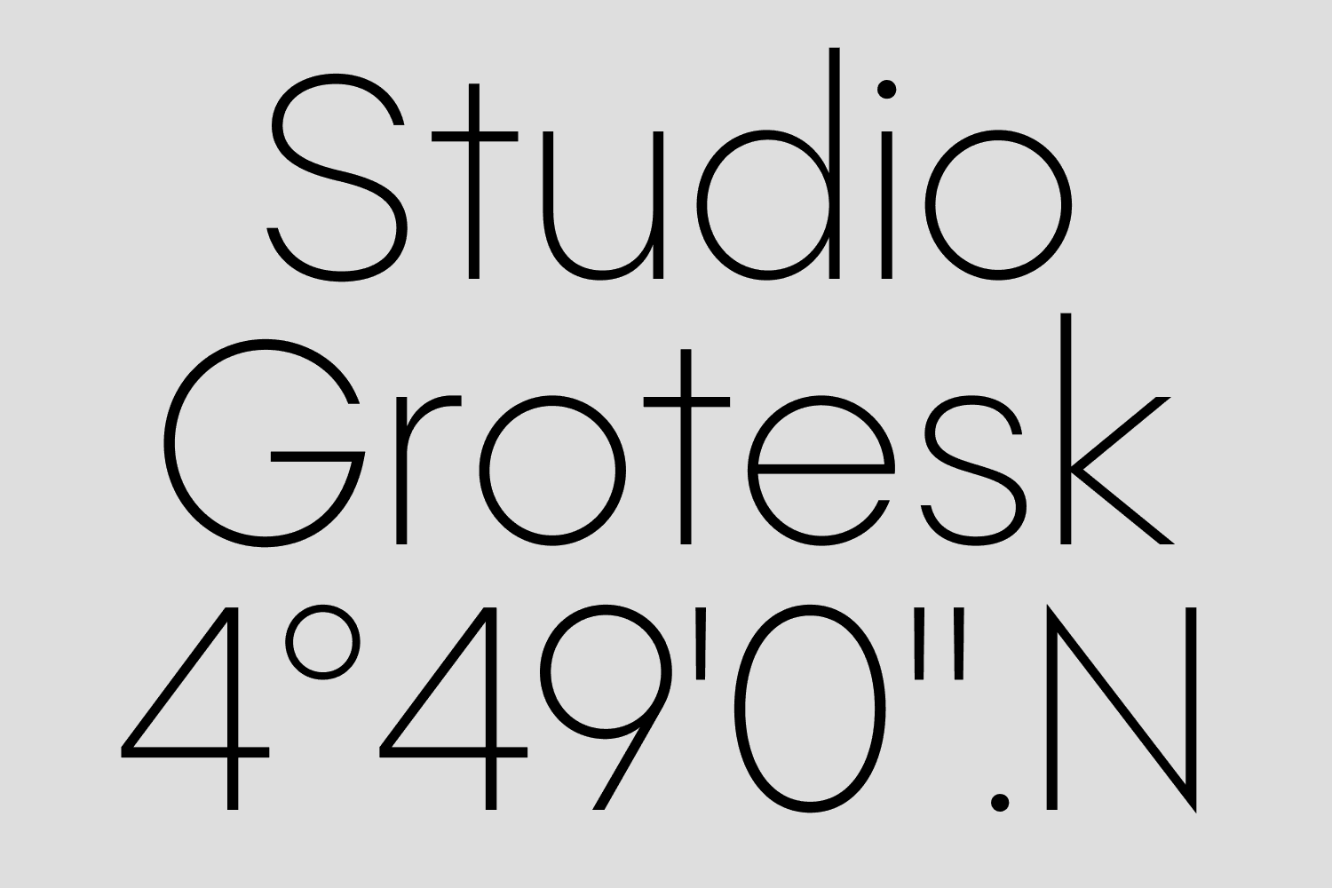 Sharp typeface Rothek displayed in large letters for a bold and modern typographic design