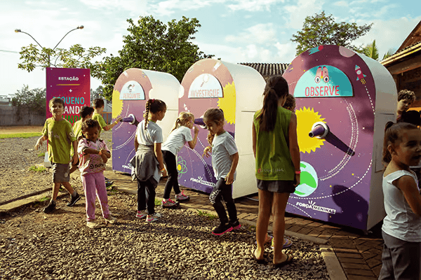 Estação 'Mude o Mundo LAB'.